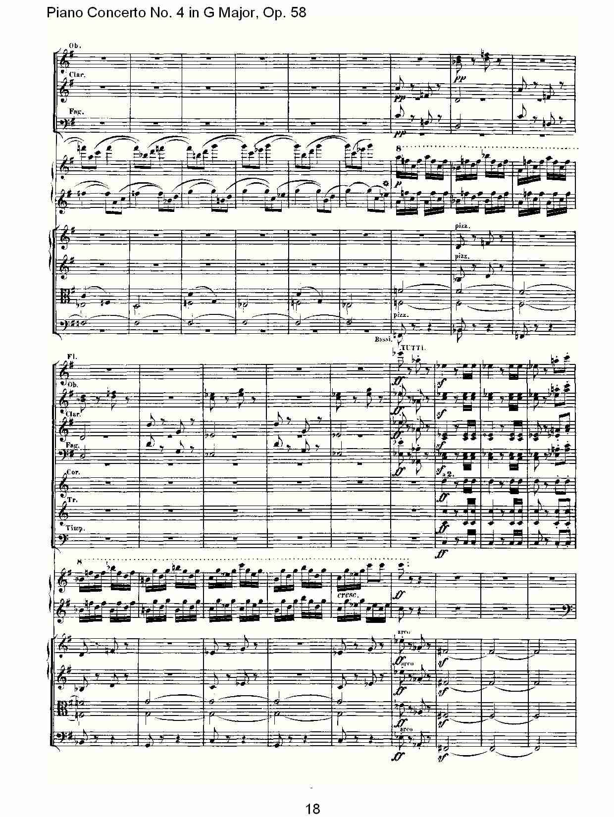 Ｇ大调钢琴第四协奏曲 Op.58第三乐章（二）总谱（图8）