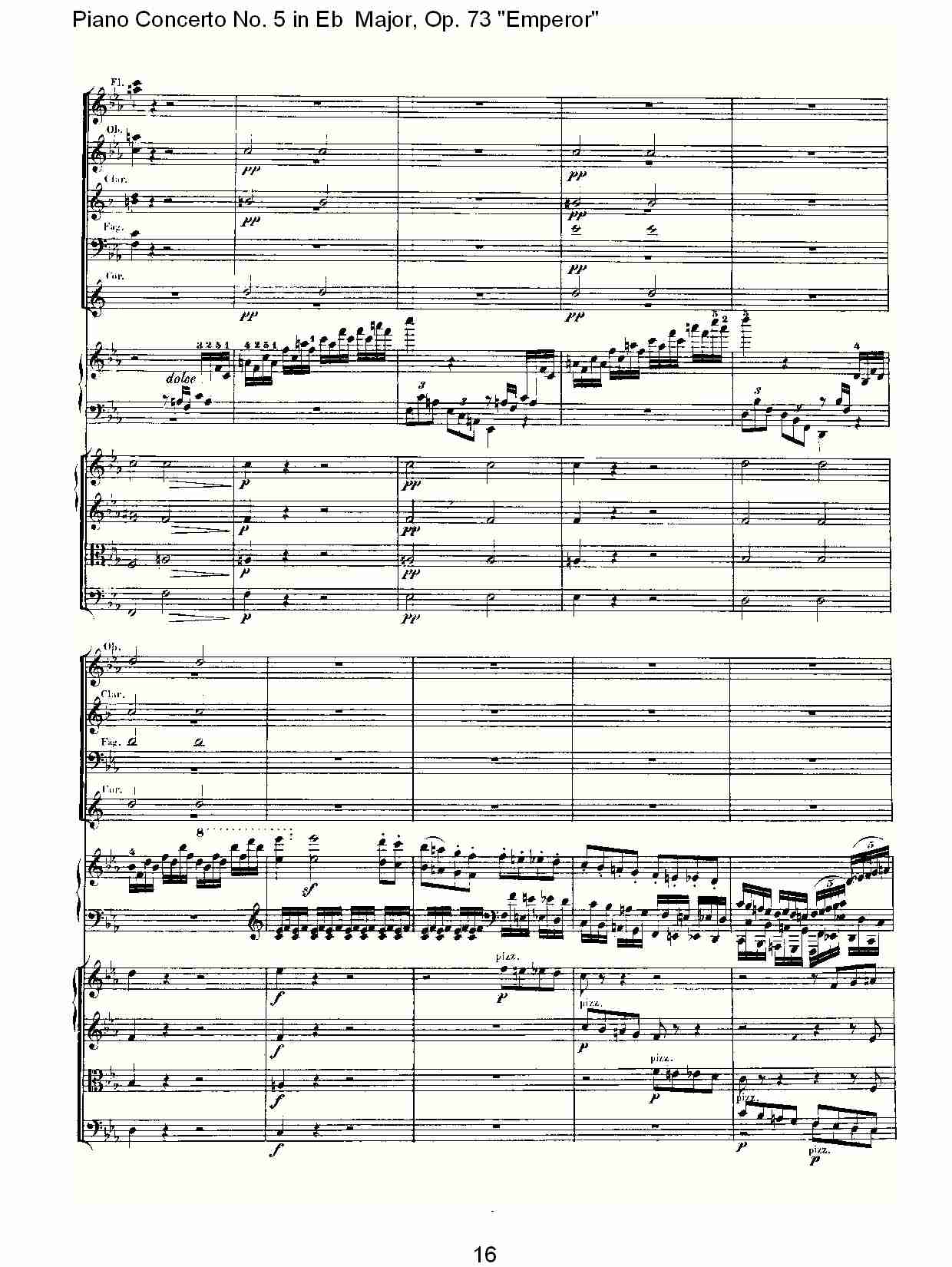 Eb大调钢琴第五协奏曲 Op.73“皇帝”第一乐章(二)总谱（图7）