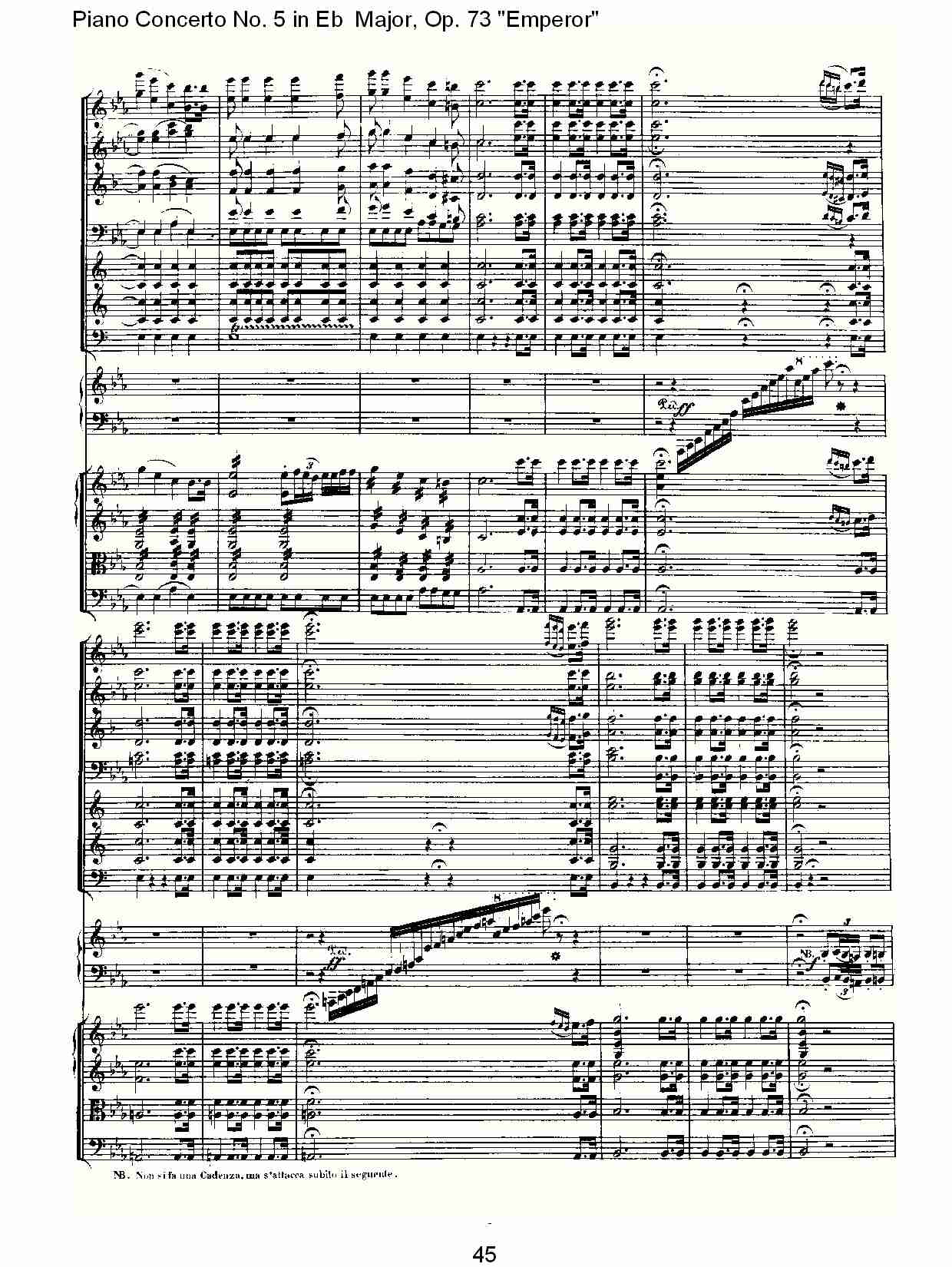 Eb大调钢琴第五协奏曲 Op.73“皇帝”第一乐章(五)总谱（图5）