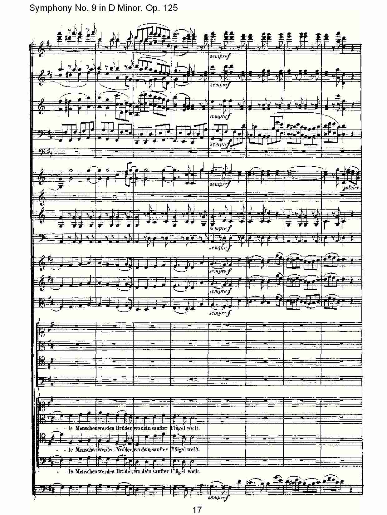 （D小调第九交响曲 Op.125）第四乐章（四）总谱（图2）