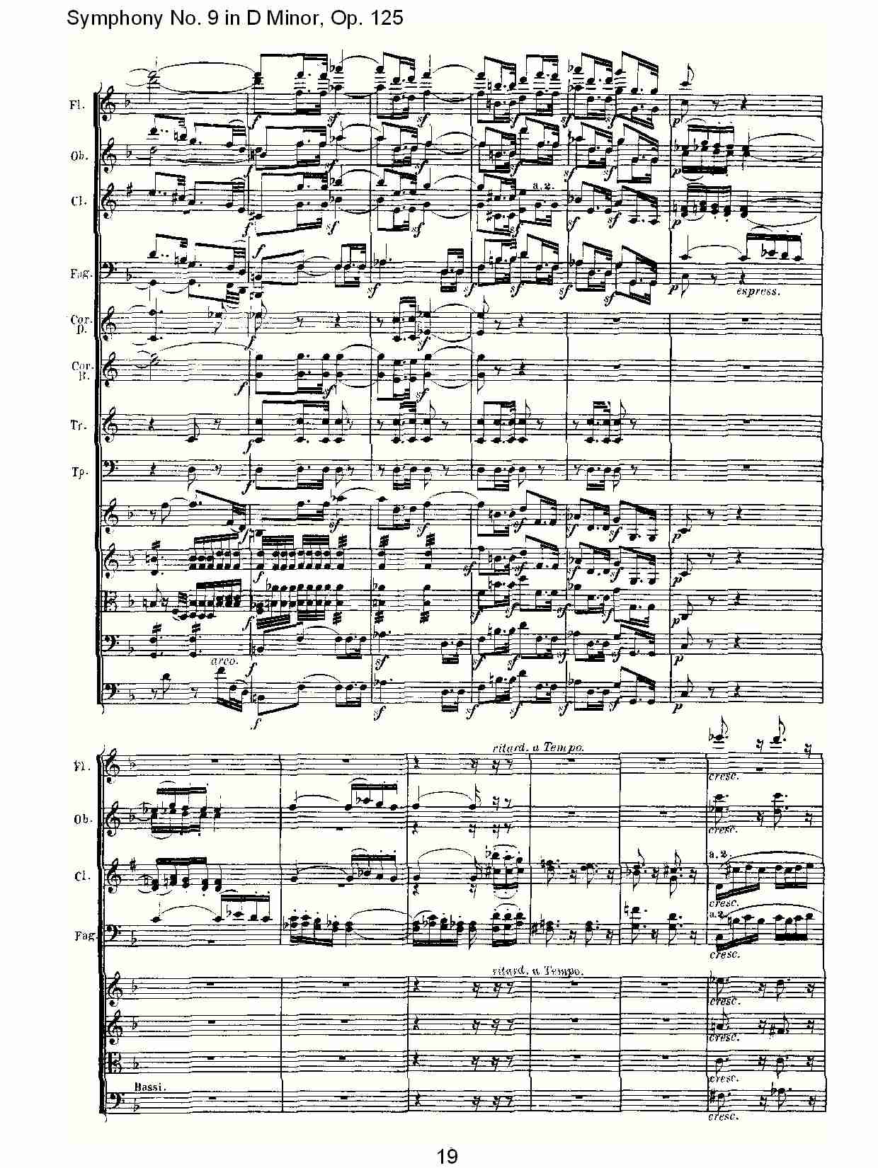 （D小调第九交响曲 Op.125）第一乐章（四）总谱（图4）