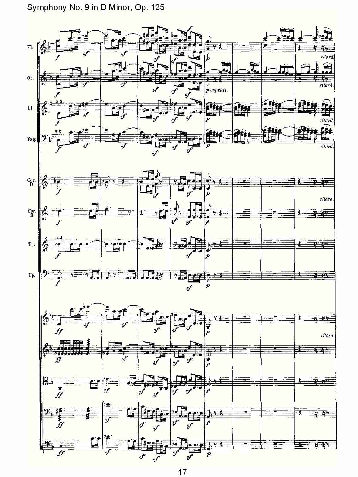 （D小调第九交响曲 Op.125）第一乐章（四）总谱（图2）
