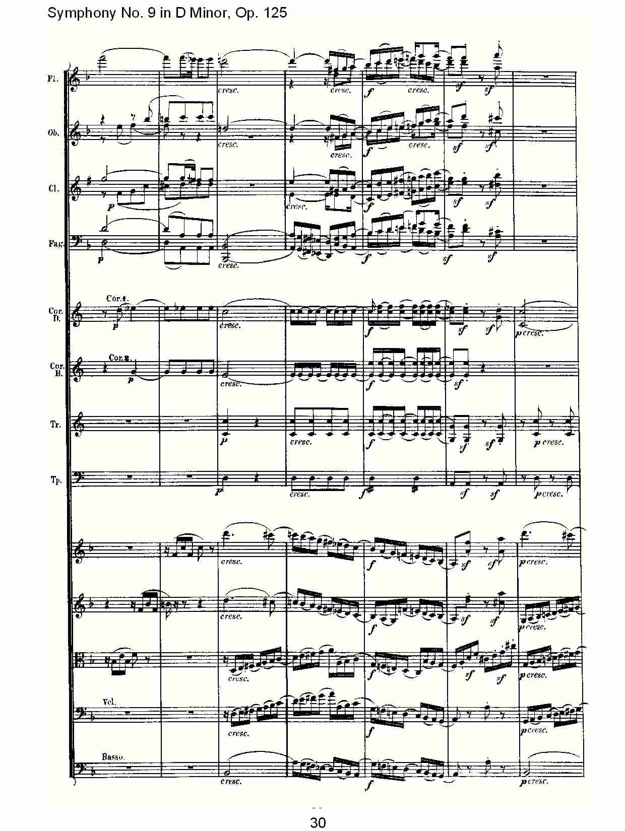 （D小调第九交响曲 Op.125）第一乐章（六）总谱（图5）