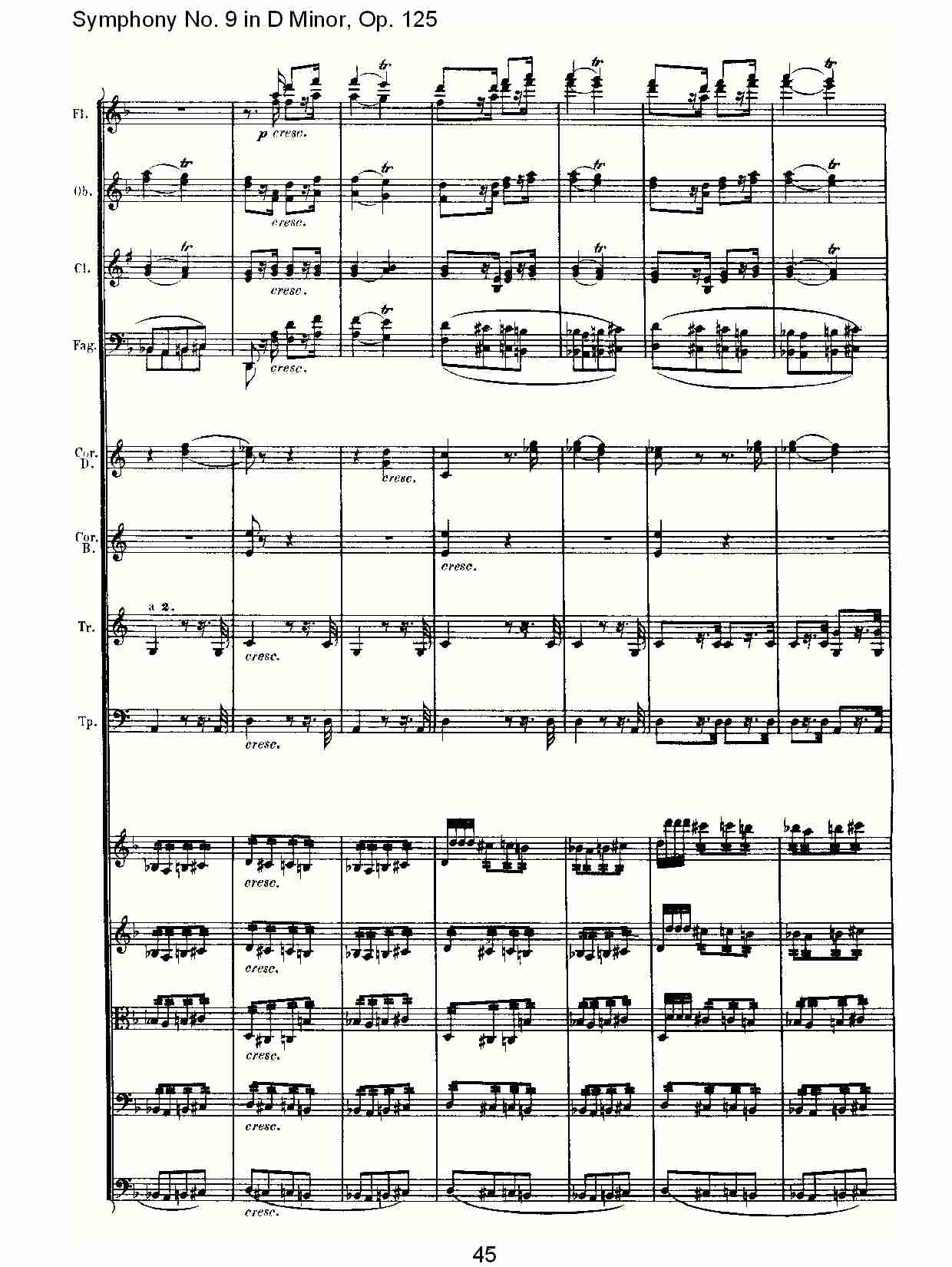 （D小调第九交响曲 Op.125）第一乐章（九）总谱（图5）