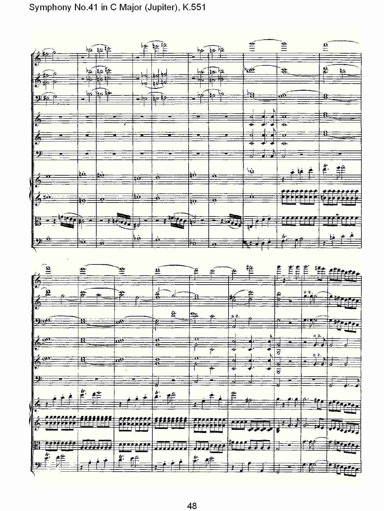 C大调第四十一交响曲K.551 （十）总谱（图3）