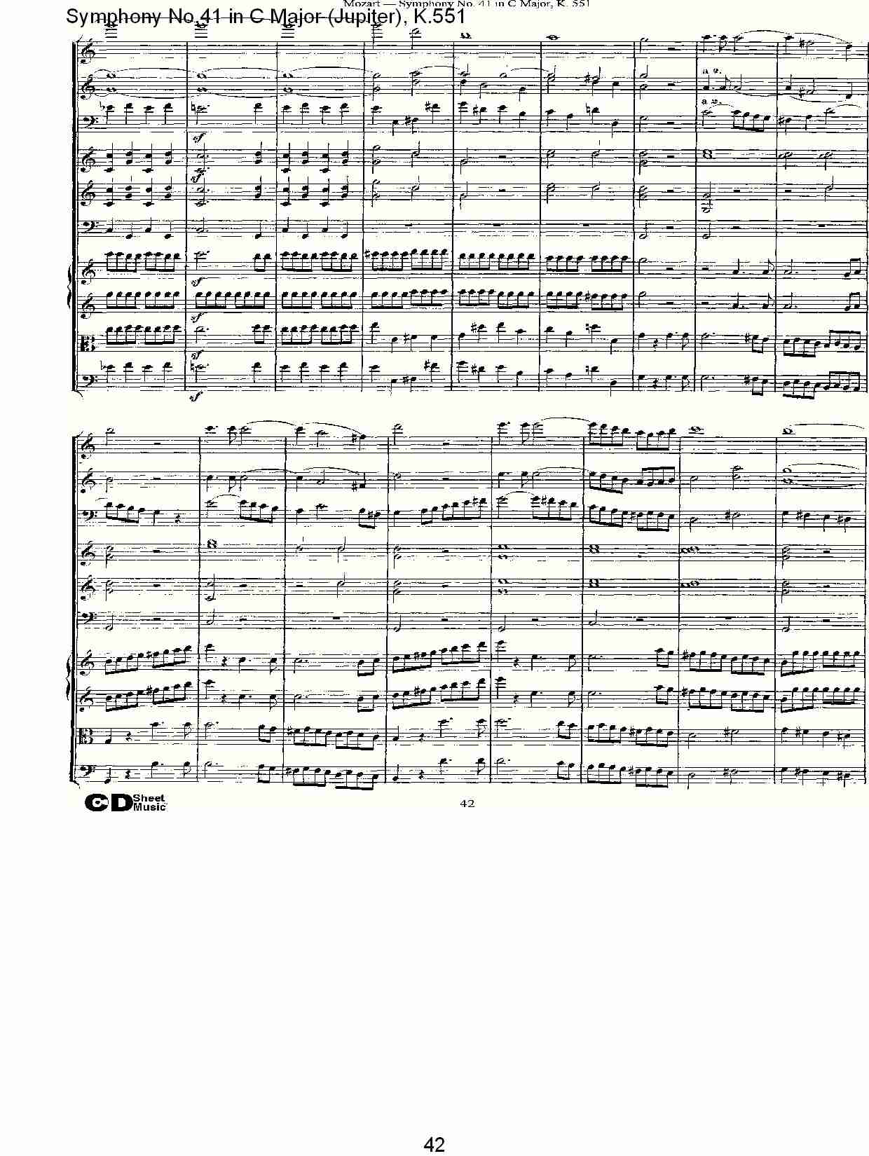 C大调第四十一交响曲K.551 （九）总谱（图2）