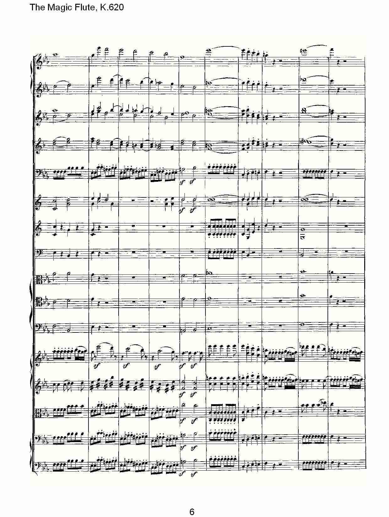 The Magic Flute, K.620 （二）总谱（图1）