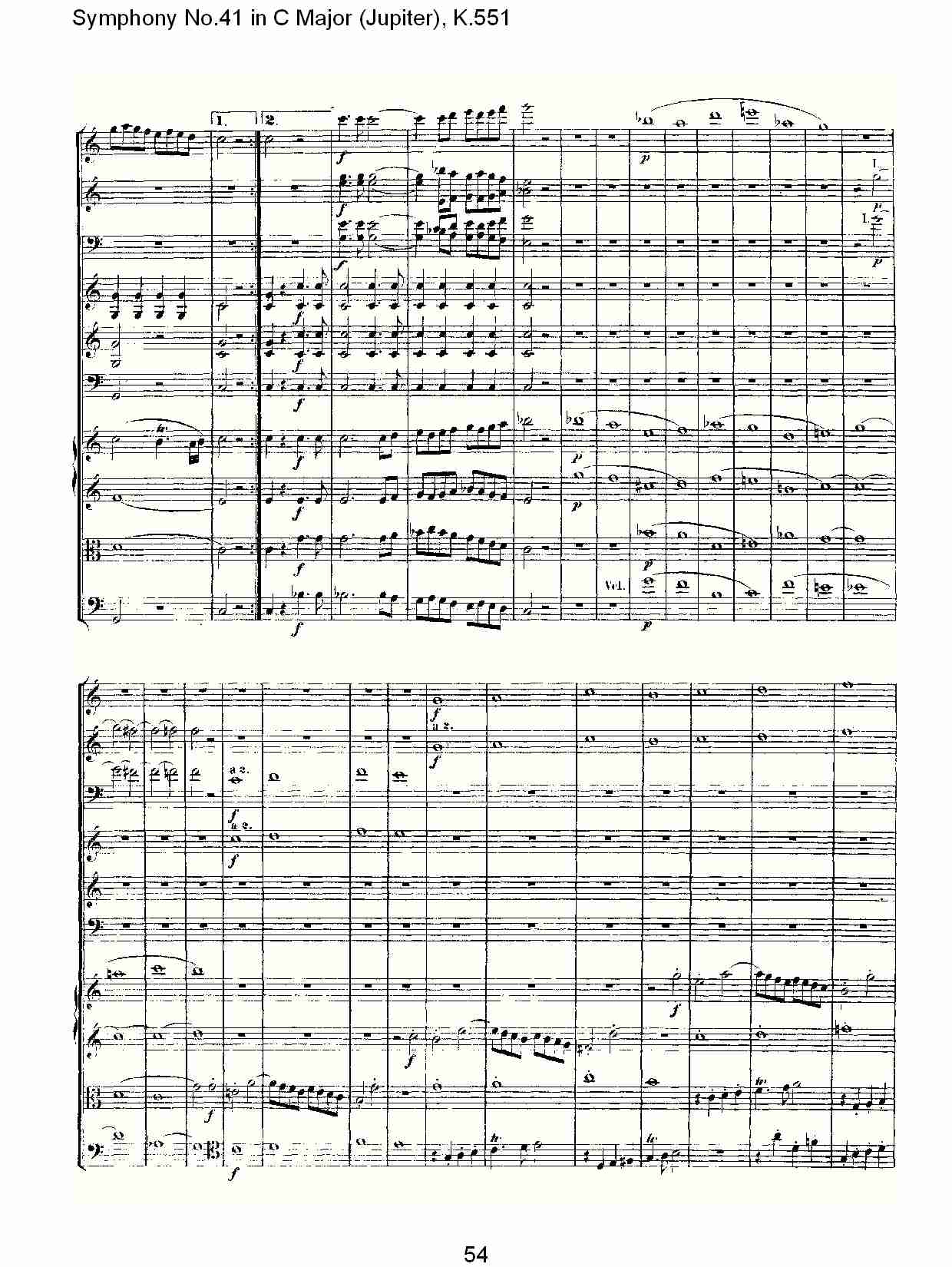 C大调第四十一交响曲K.551 （十一）总谱（图4）