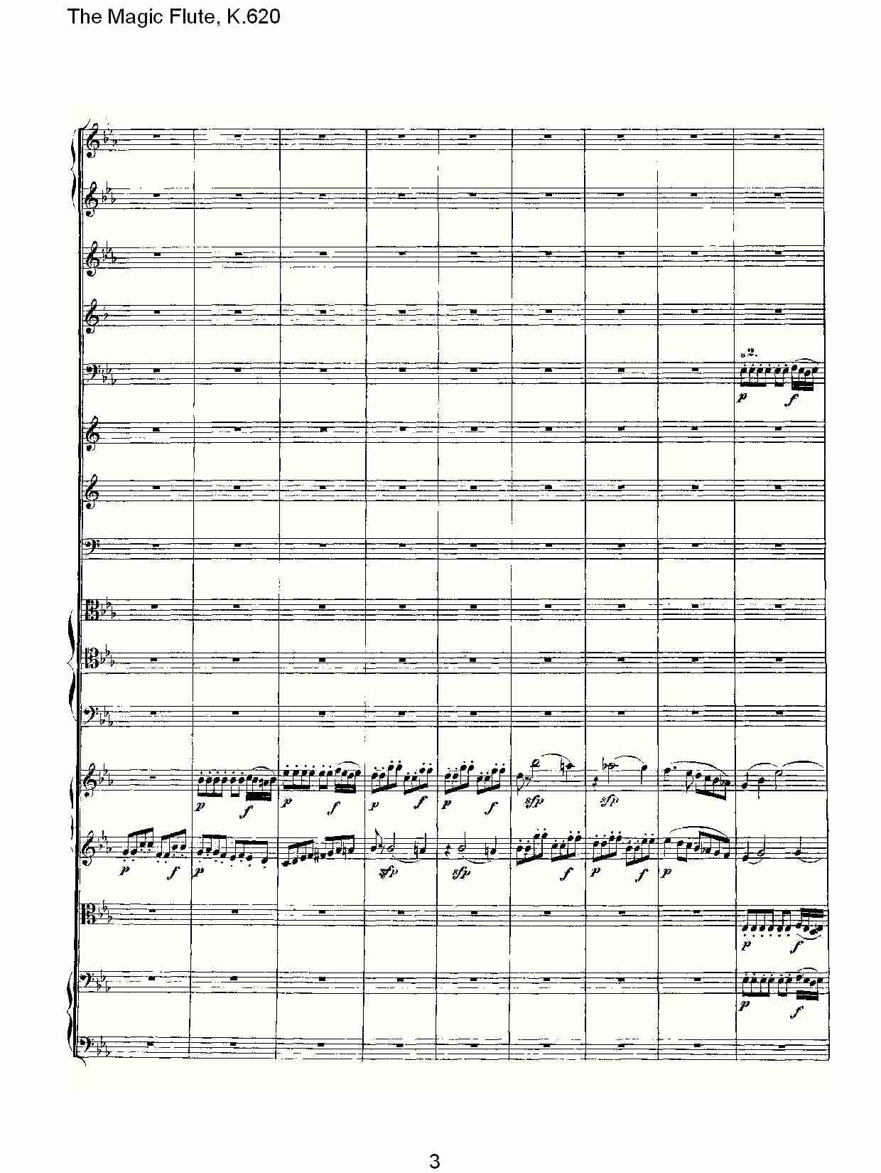 The Magic Flute, K.620 （一）总谱（图3）