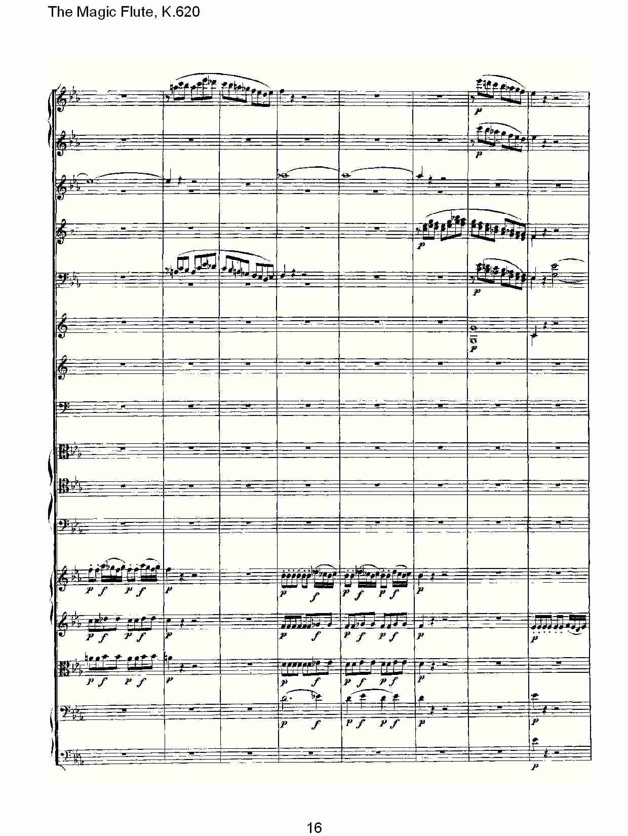 The Magic Flute, K.620 （四）总谱（图1）