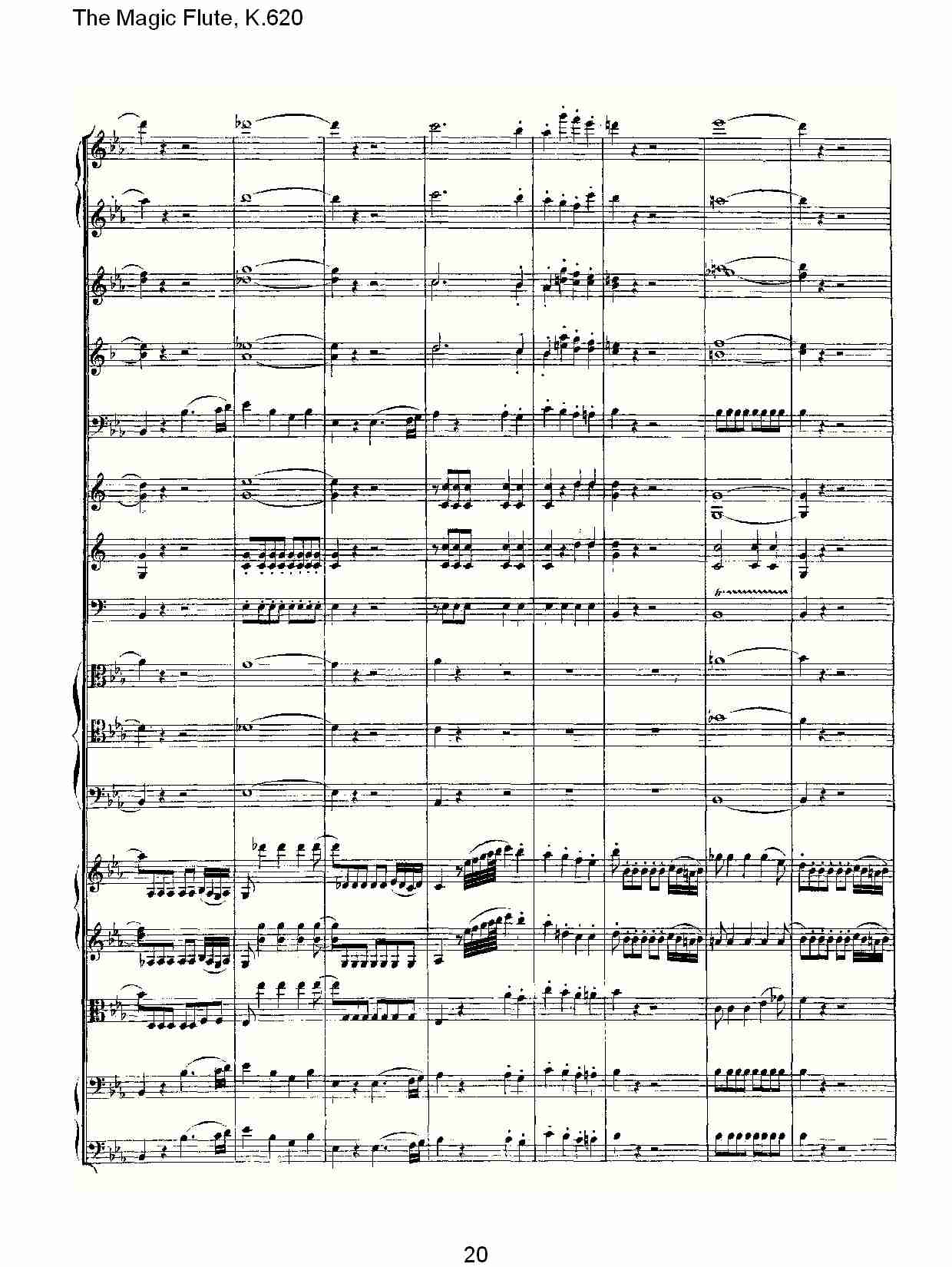 The Magic Flute, K.620 （四）总谱（图5）