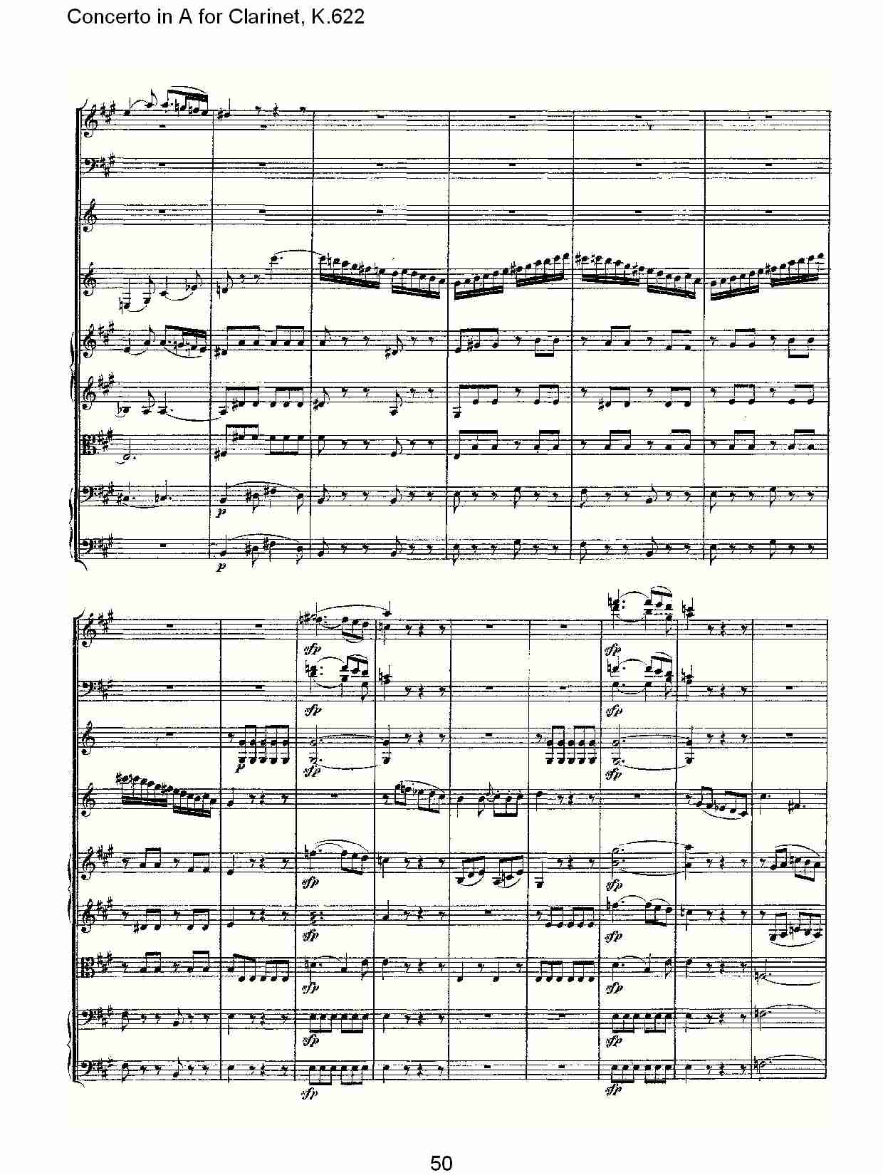 A调单簧管协奏曲, K.622（十）总谱（图5）
