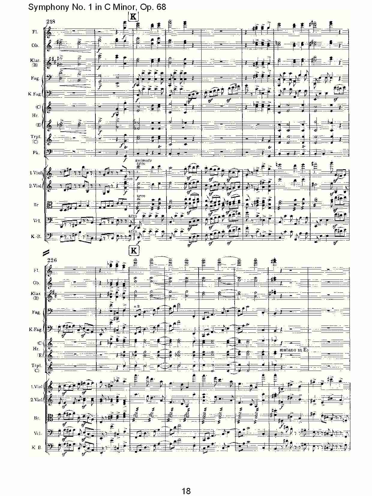 C小调第一交响曲, Op.68 第四乐章（四）.总谱（图4）