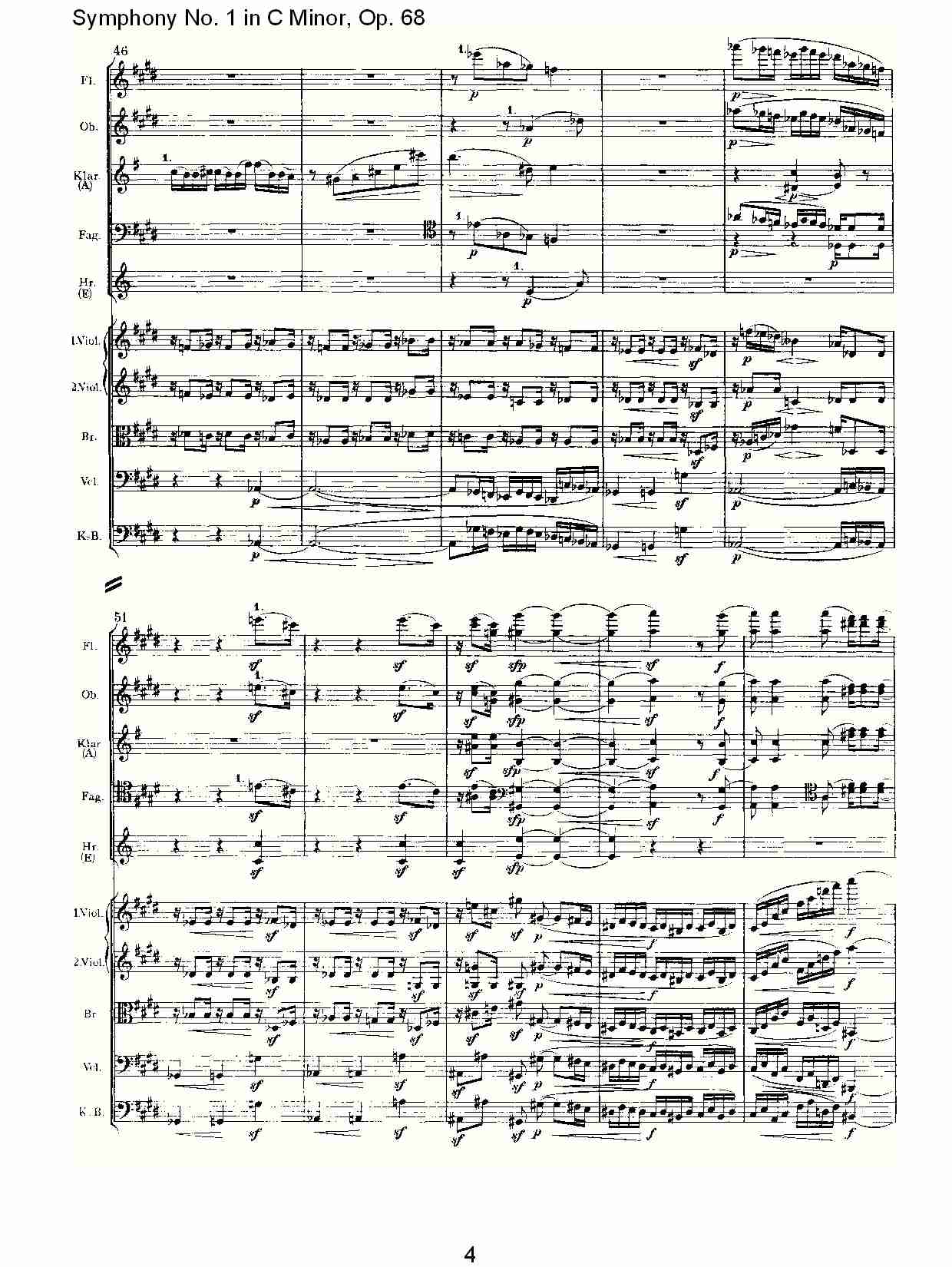 C小调第一交响曲, Op.68 第二乐章（一）.总谱（图4）