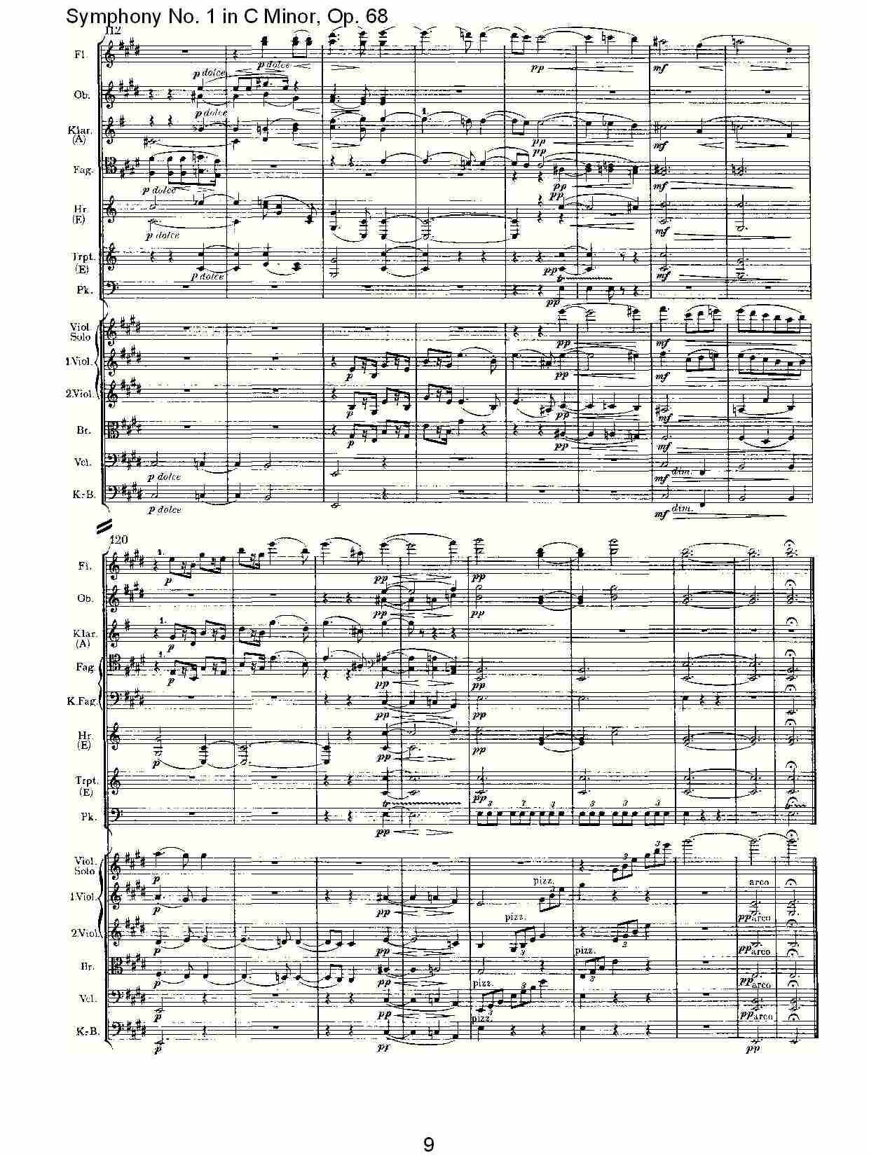 C小调第一交响曲, Op.68 第二乐章（二）.总谱（图4）