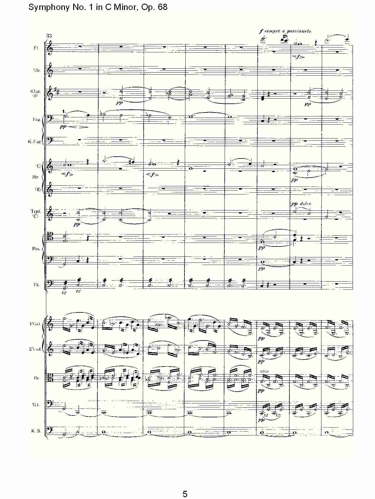 C小调第一交响曲, Op.68 第四乐章（一）.总谱（图5）