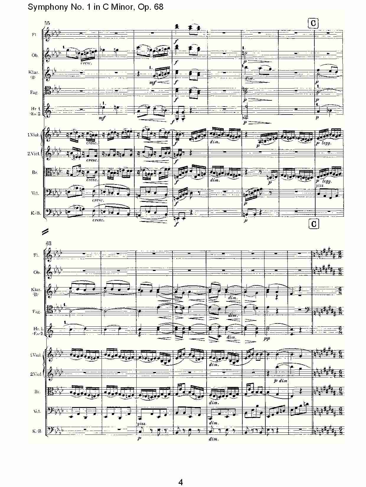 C小调第一交响曲, Op.68 第三乐章（一）.总谱（图4）
