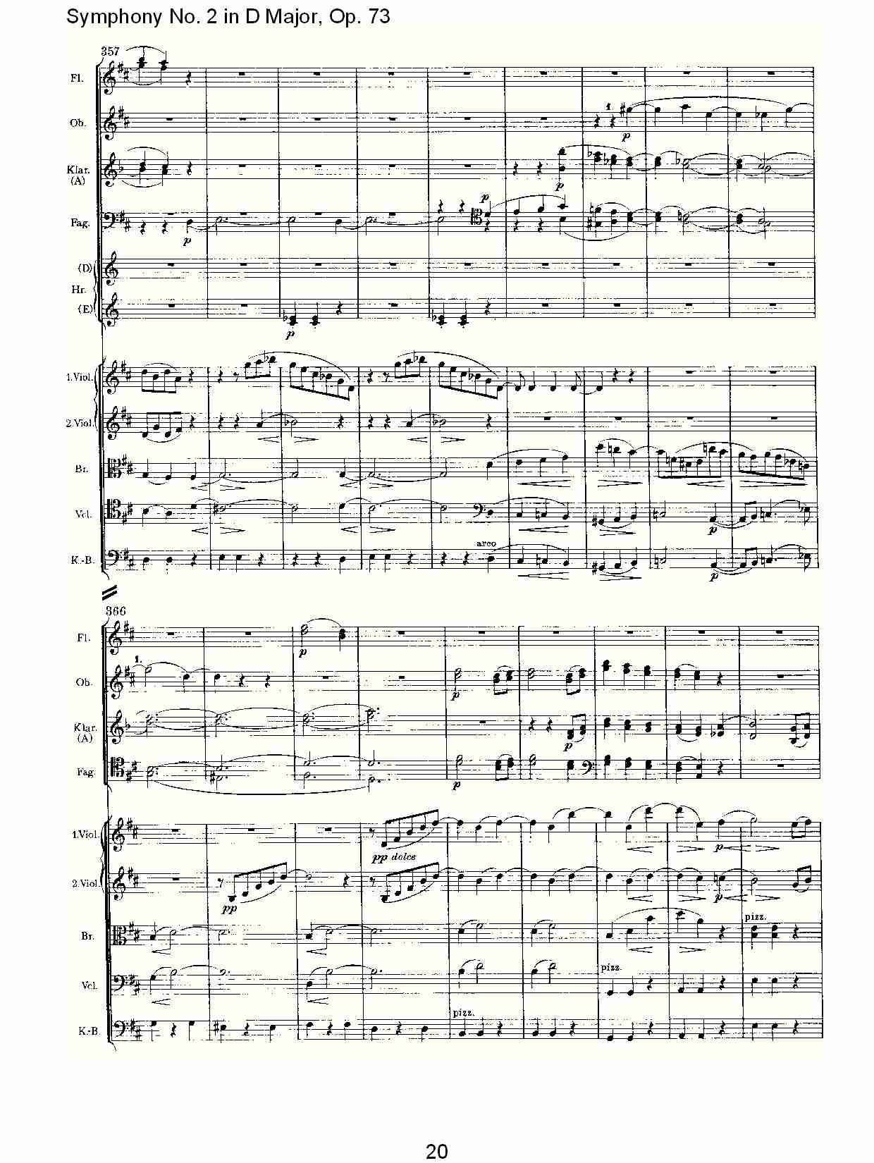 D大调第二交响曲, Op.73第一乐章（四）总谱（图5）