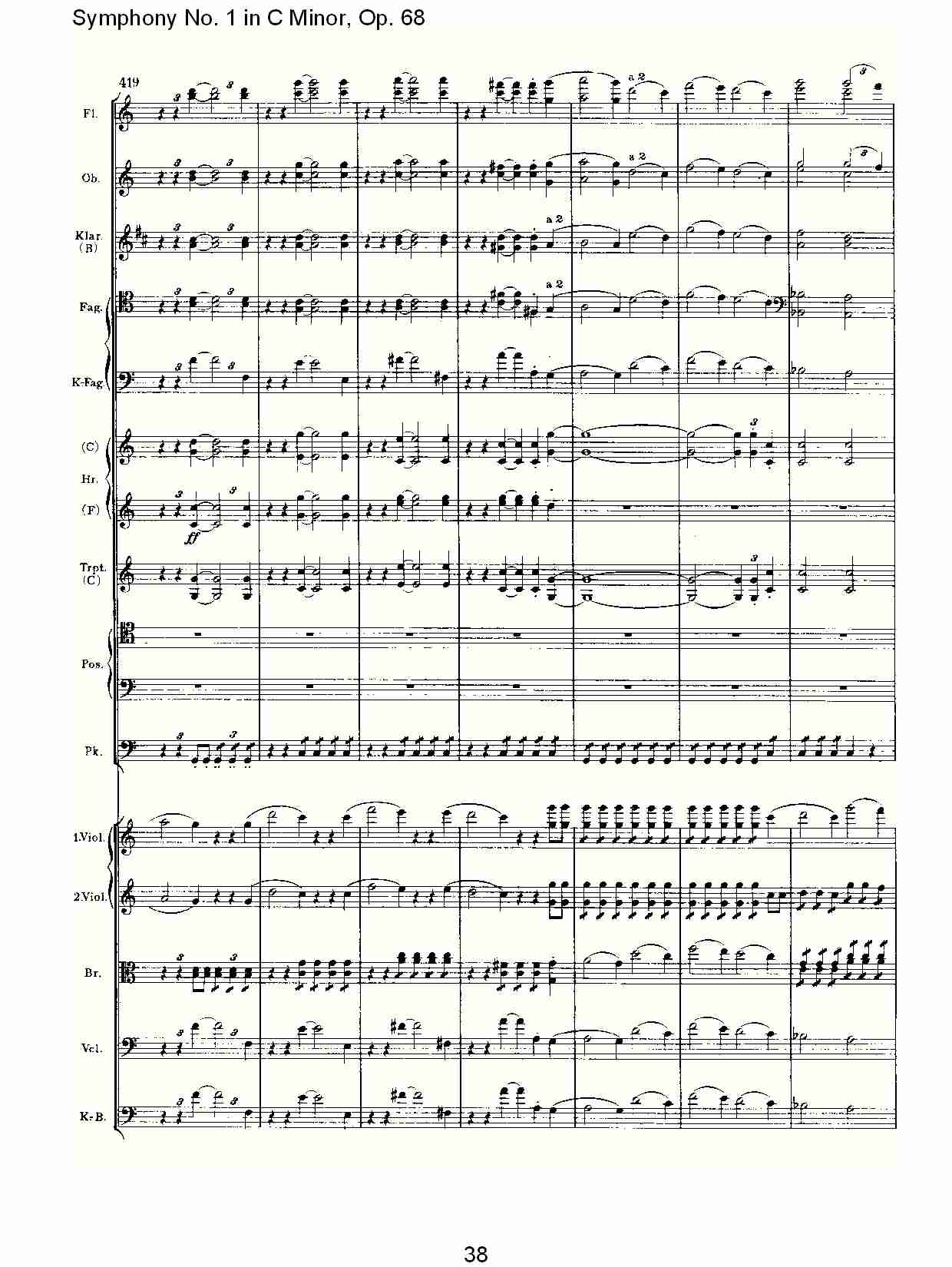 C小调第一交响曲, Op.68 第四乐章（八）总谱（图3）