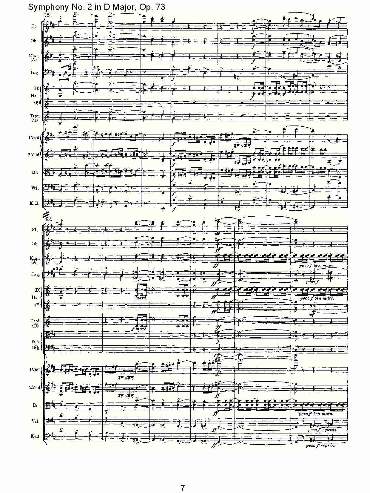D大调第二交响曲, Op.73第一乐章（二）总谱（图2）