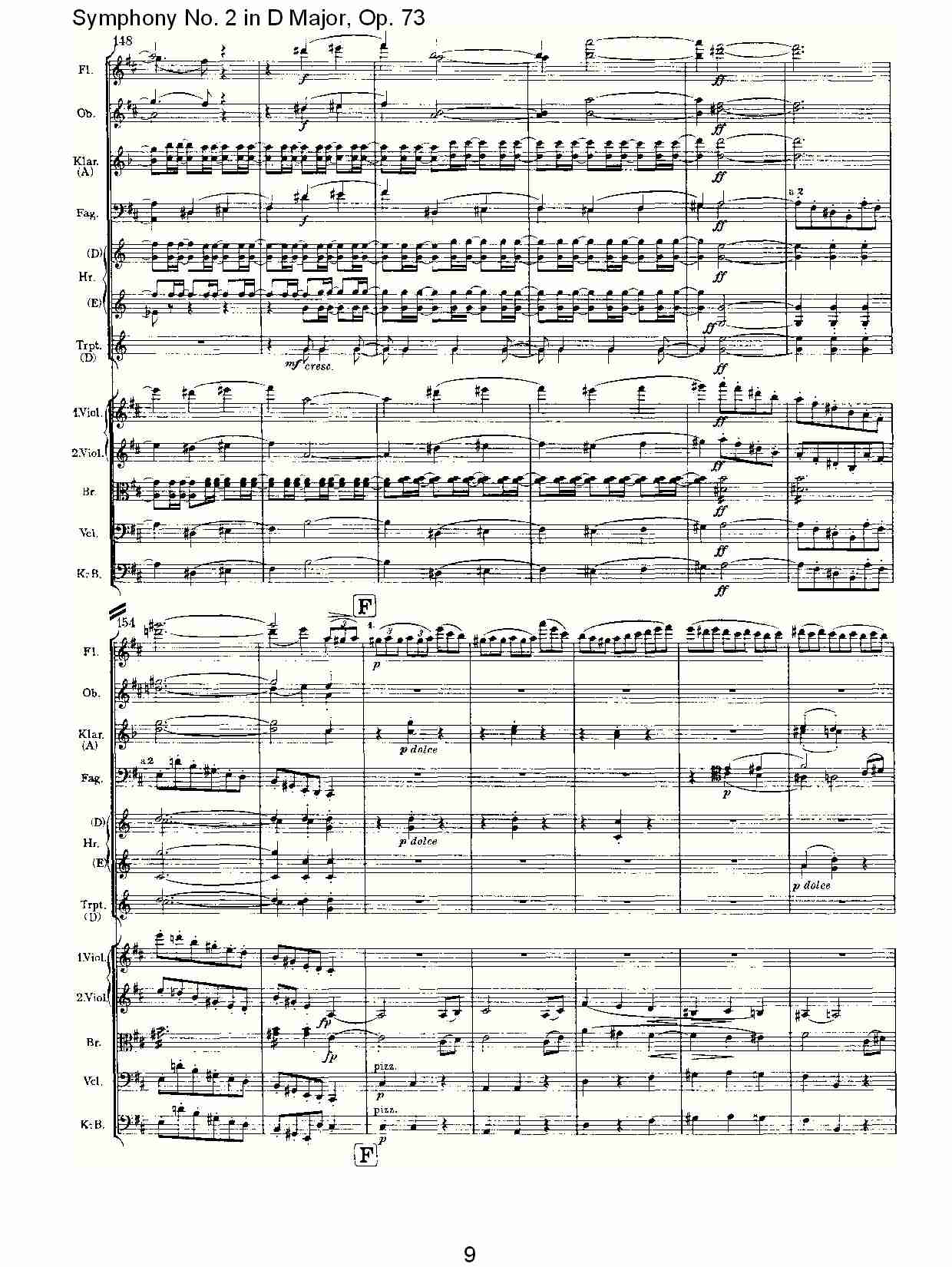 D大调第二交响曲, Op.73第一乐章（二）总谱（图4）