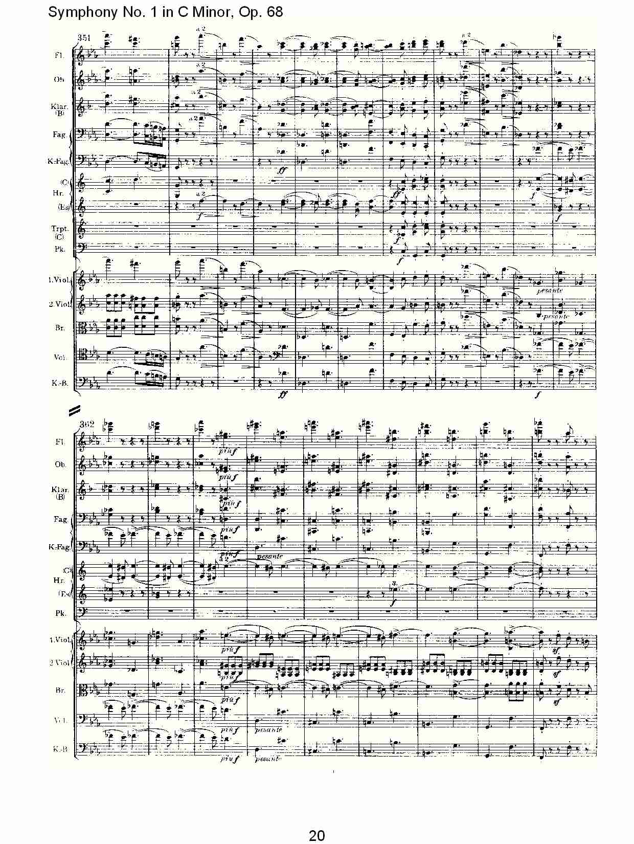 C小调第一交响曲, Op.68 第一乐章（四）.总谱（图5）