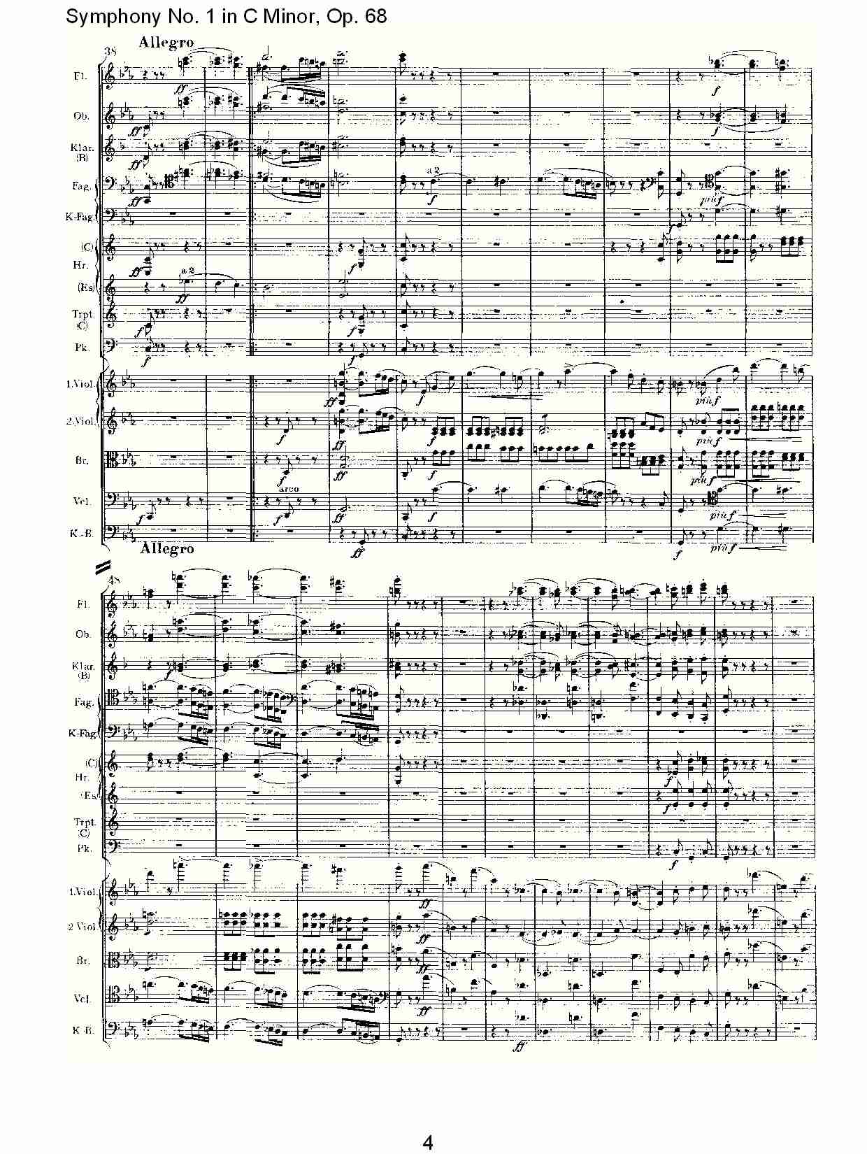 C小调第一交响曲, Op.68 第一乐章（一）总谱（图4）