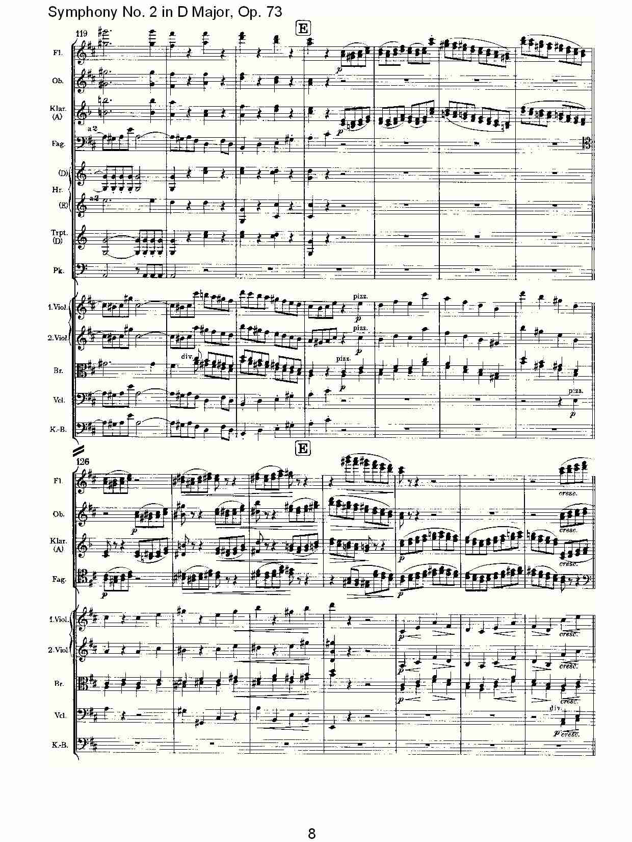 D大调第二交响曲, Op.73第四乐章（二）总谱（图3）