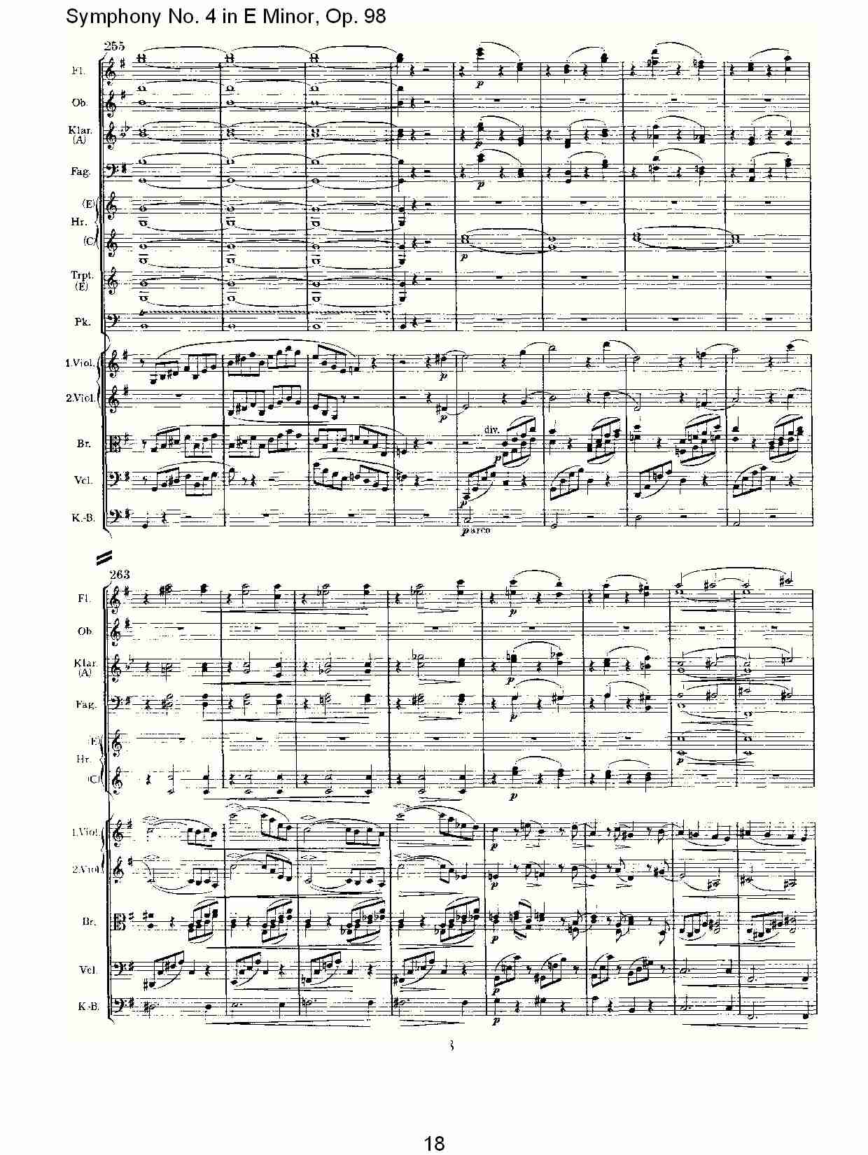 E小调第四交响曲, Op.98第一乐章（四）总谱（图3）