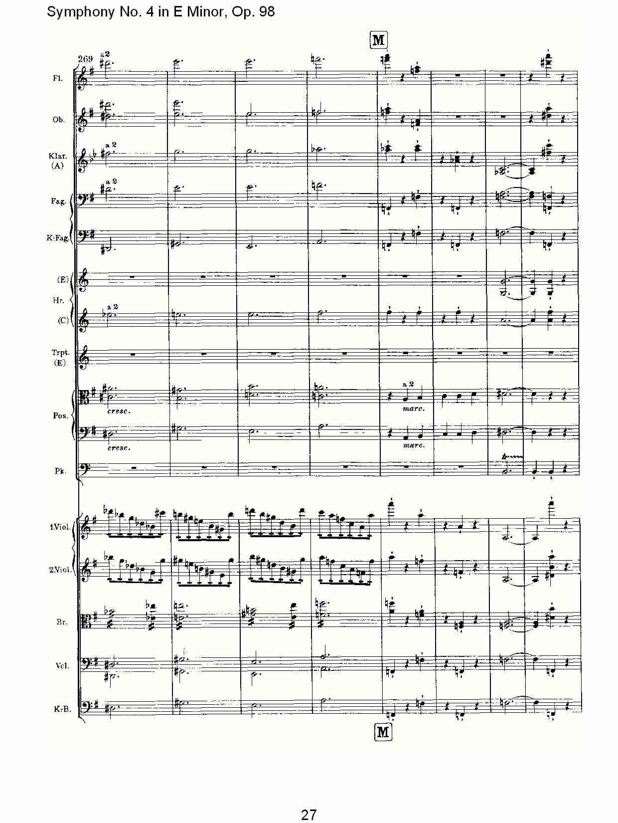 E小调第四交响曲, Op.98第四乐章（六）总谱（图2）