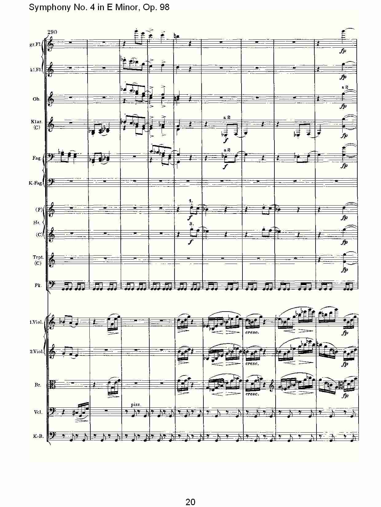 E小调第四交响曲, Op.98第三乐章（四）总谱（图5）
