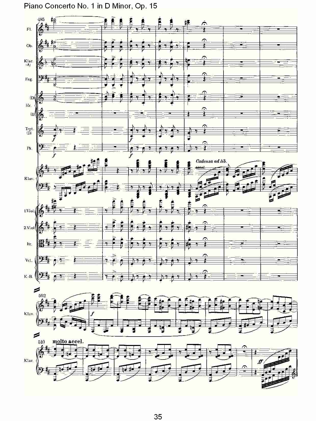 D小调钢琴第一协奏曲, Op.15第三乐章（七）总谱（图5）