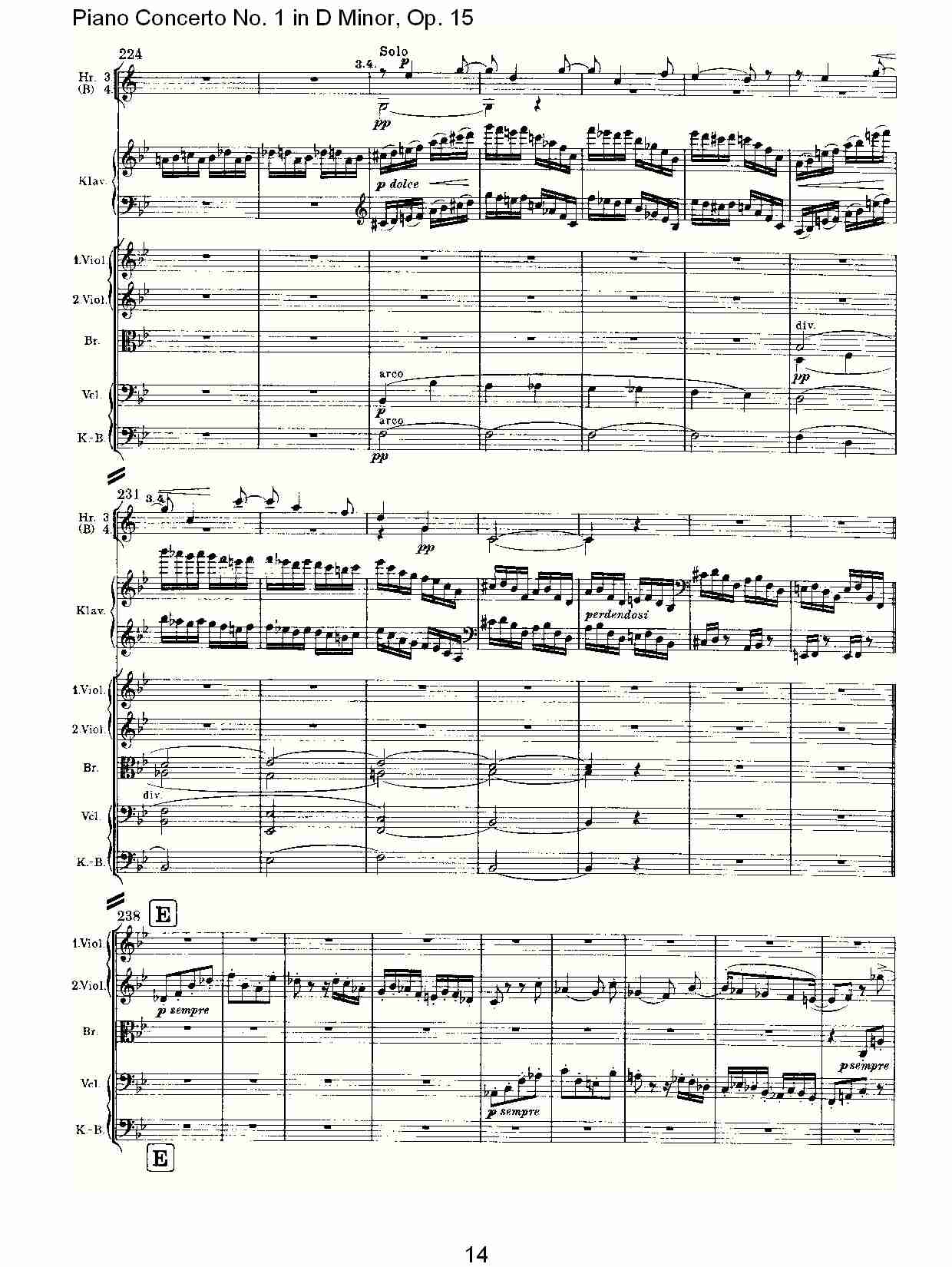 D小调钢琴第一协奏曲, Op.15第三乐章（三）总谱（图4）