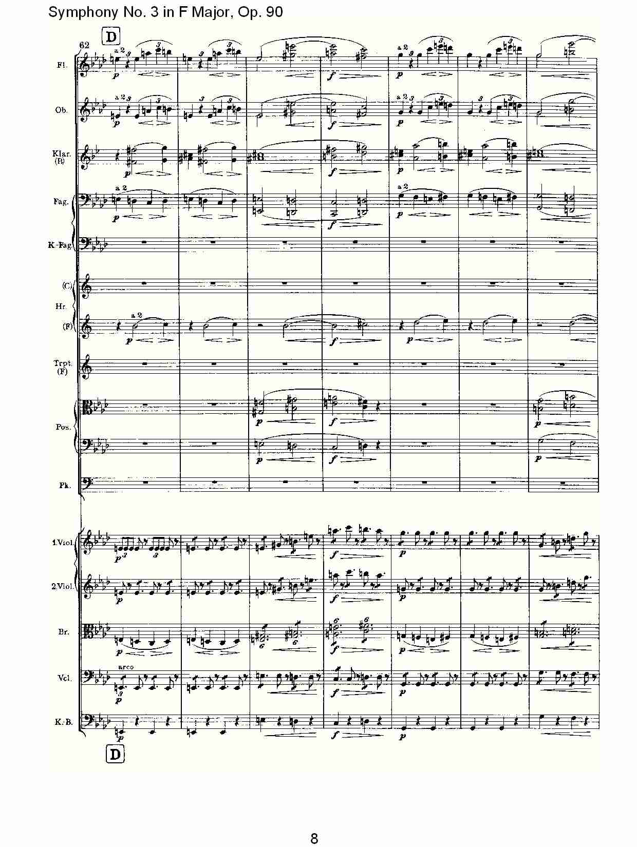 F大调第三交响曲, Op.90第四乐章（二）总谱（图3）