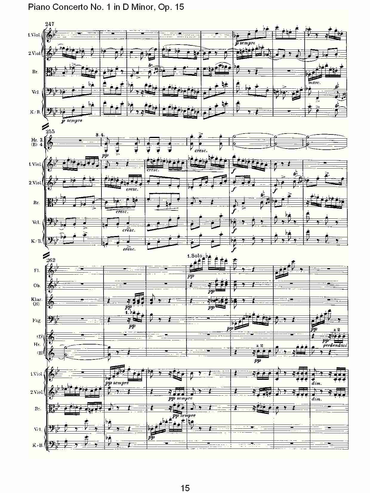 D小调钢琴第一协奏曲, Op.15第三乐章（三）总谱（图5）