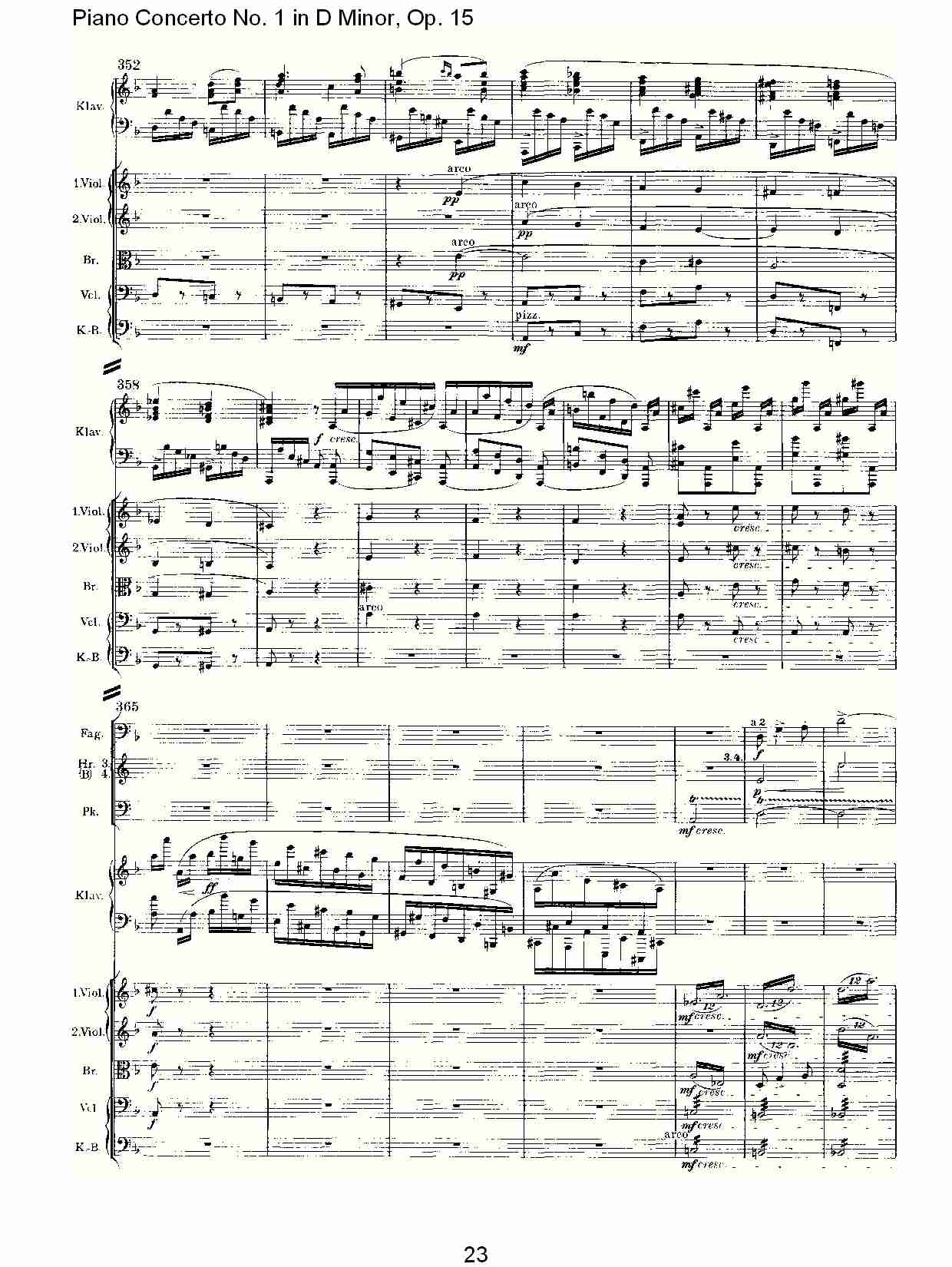 D小调钢琴第一协奏曲, Op.15第三乐章（五）总谱（图3）