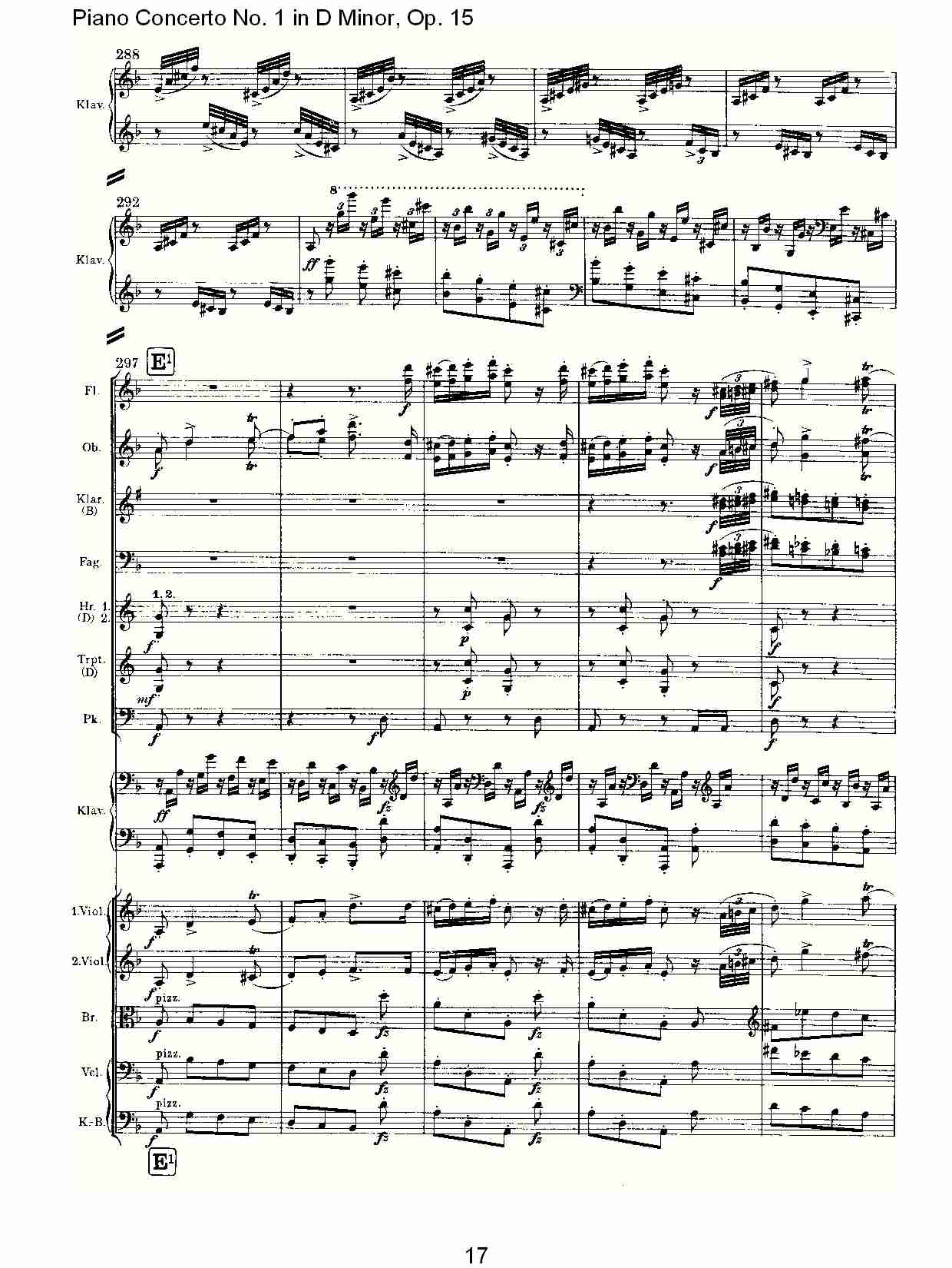 D小调钢琴第一协奏曲, Op.15第三乐章（四）总谱（图2）