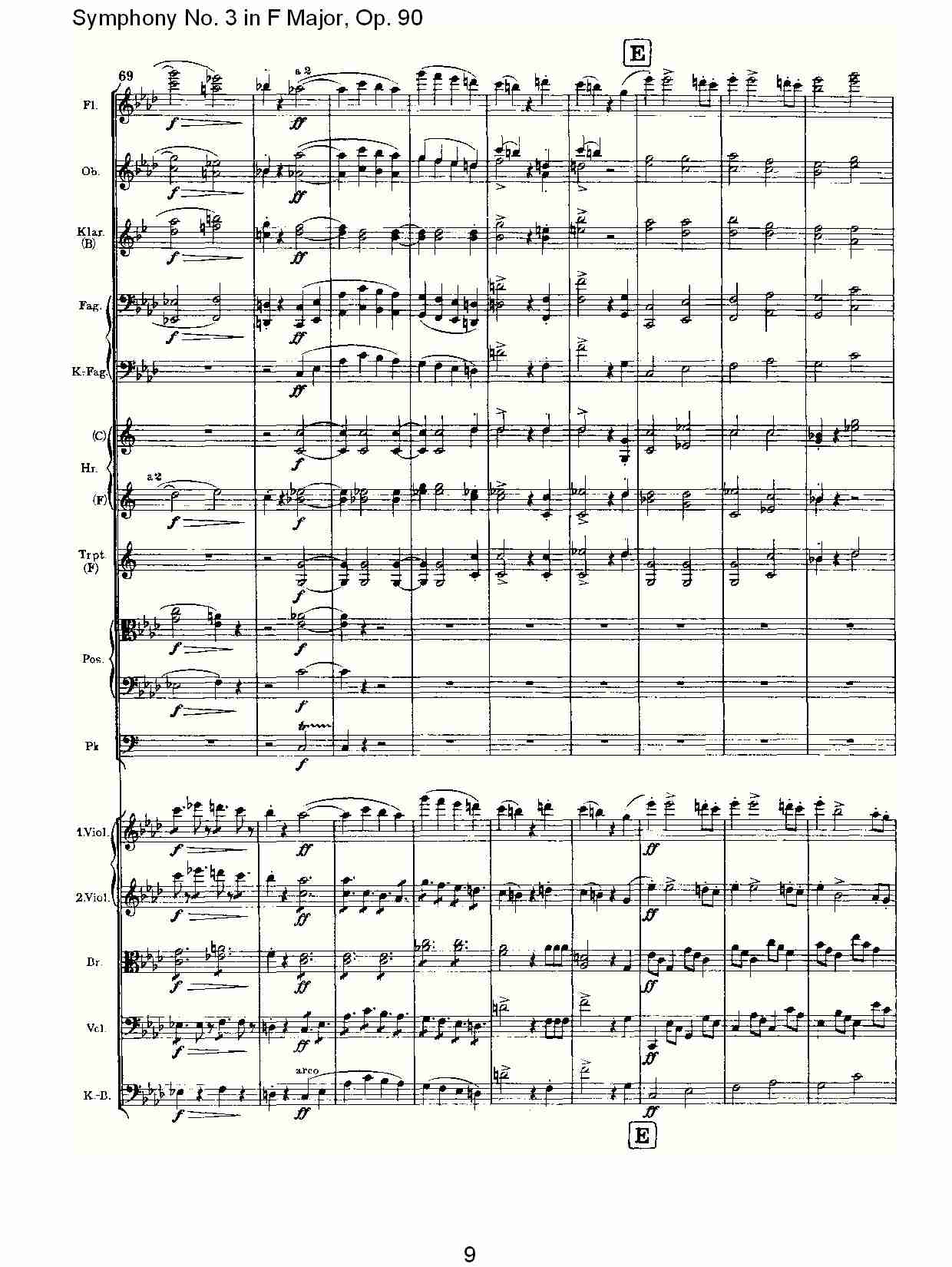 F大调第三交响曲, Op.90第四乐章（二）总谱（图4）