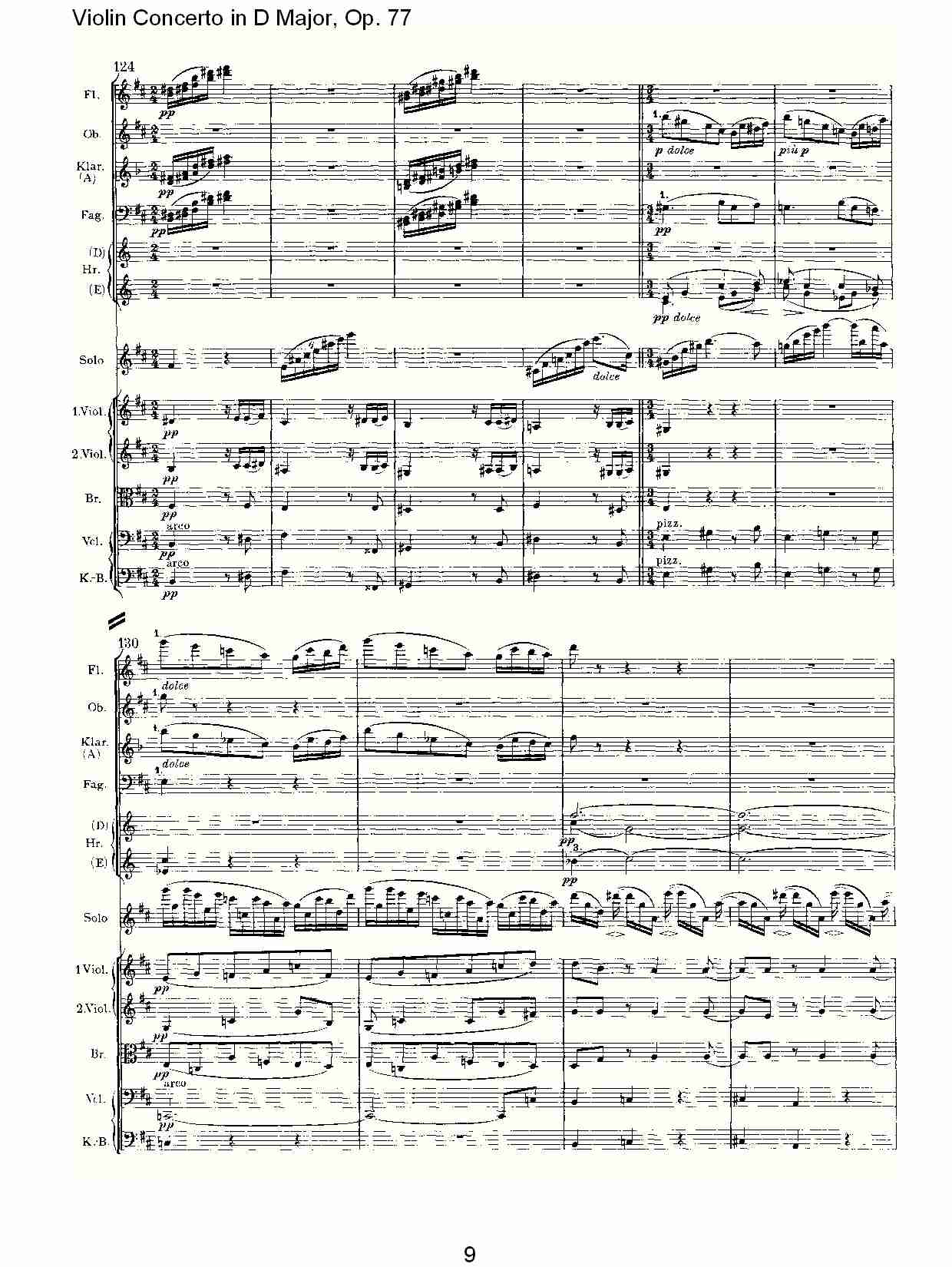 D大调小提琴协奏曲, Op.77第三乐章（二）总谱（图4）