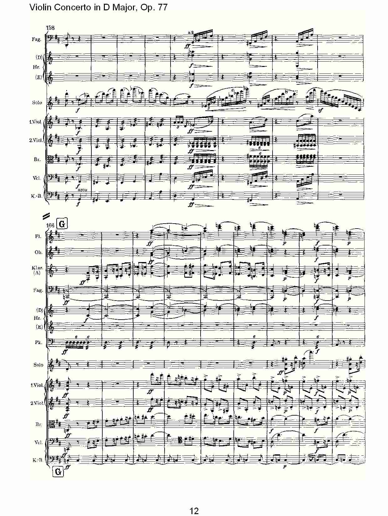 D大调小提琴协奏曲, Op.77第三乐章（三）总谱（图2）