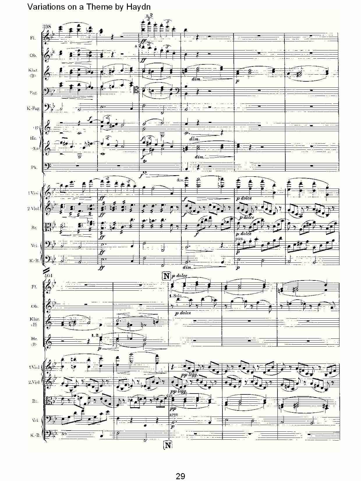 Variations on a Theme by Haydn   海顿主旋律变奏曲（六）总谱（图4）