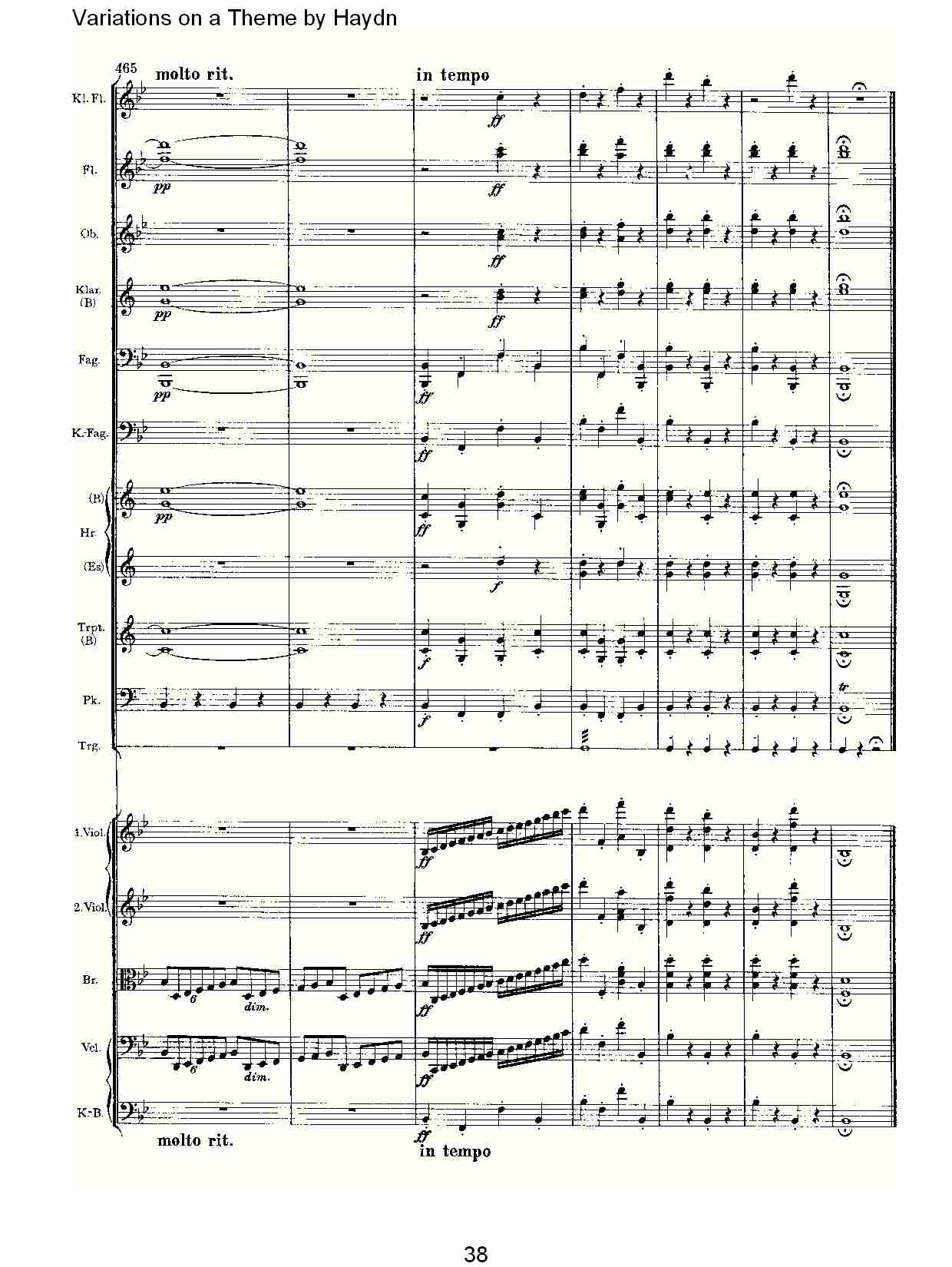 Variations on a Theme by Haydn   海顿主旋律变奏曲（八）总谱（图3）