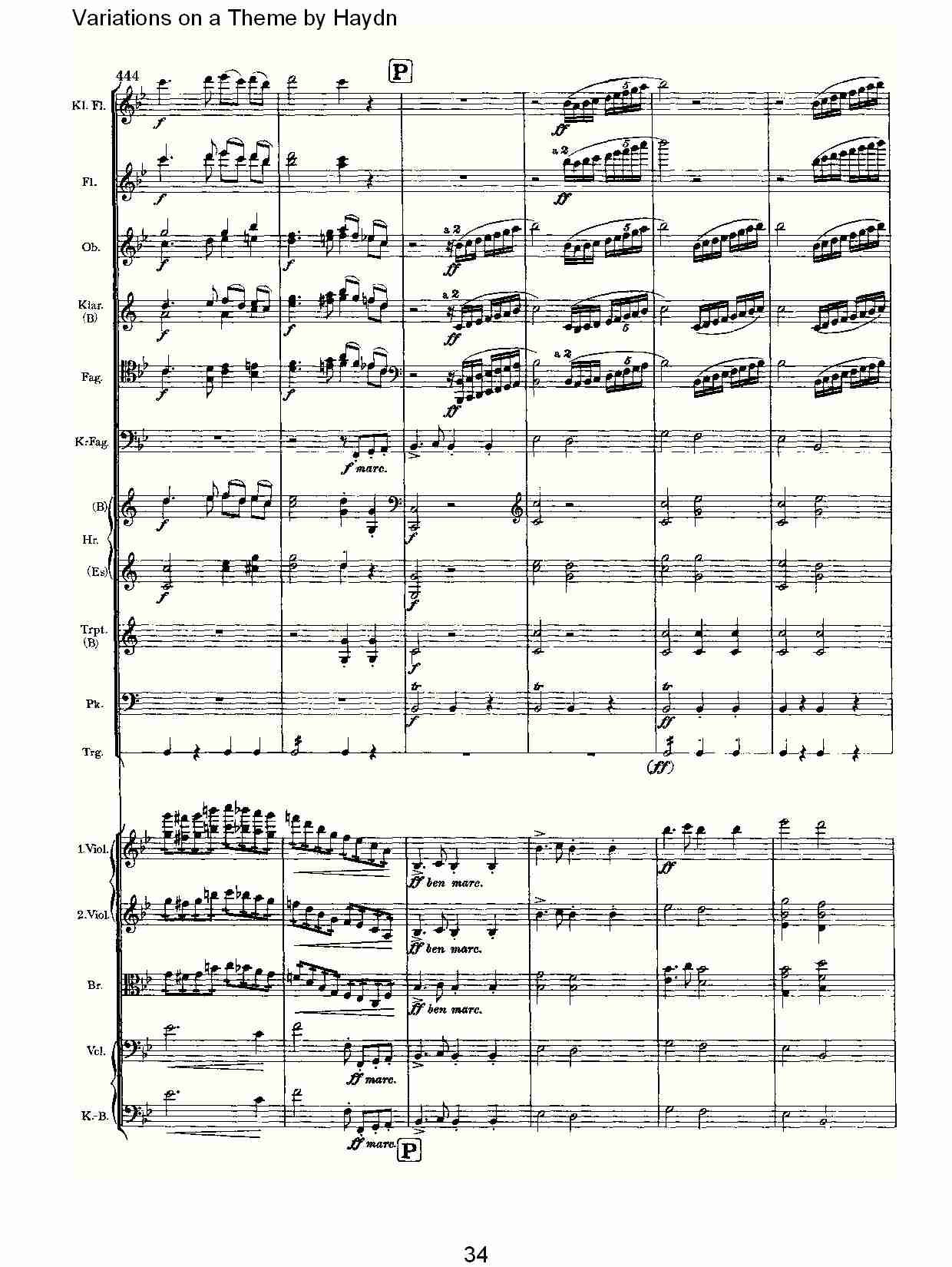 Variations on a Theme by Haydn   海顿主旋律变奏曲（七）总谱（图4）