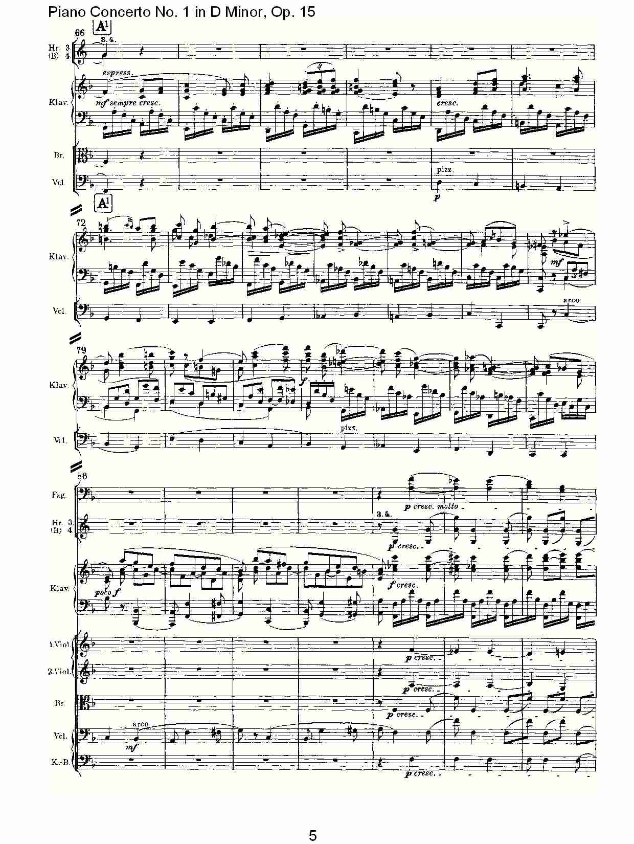 D小调钢琴第一协奏曲, Op.15第三乐章（一）总谱（图5）