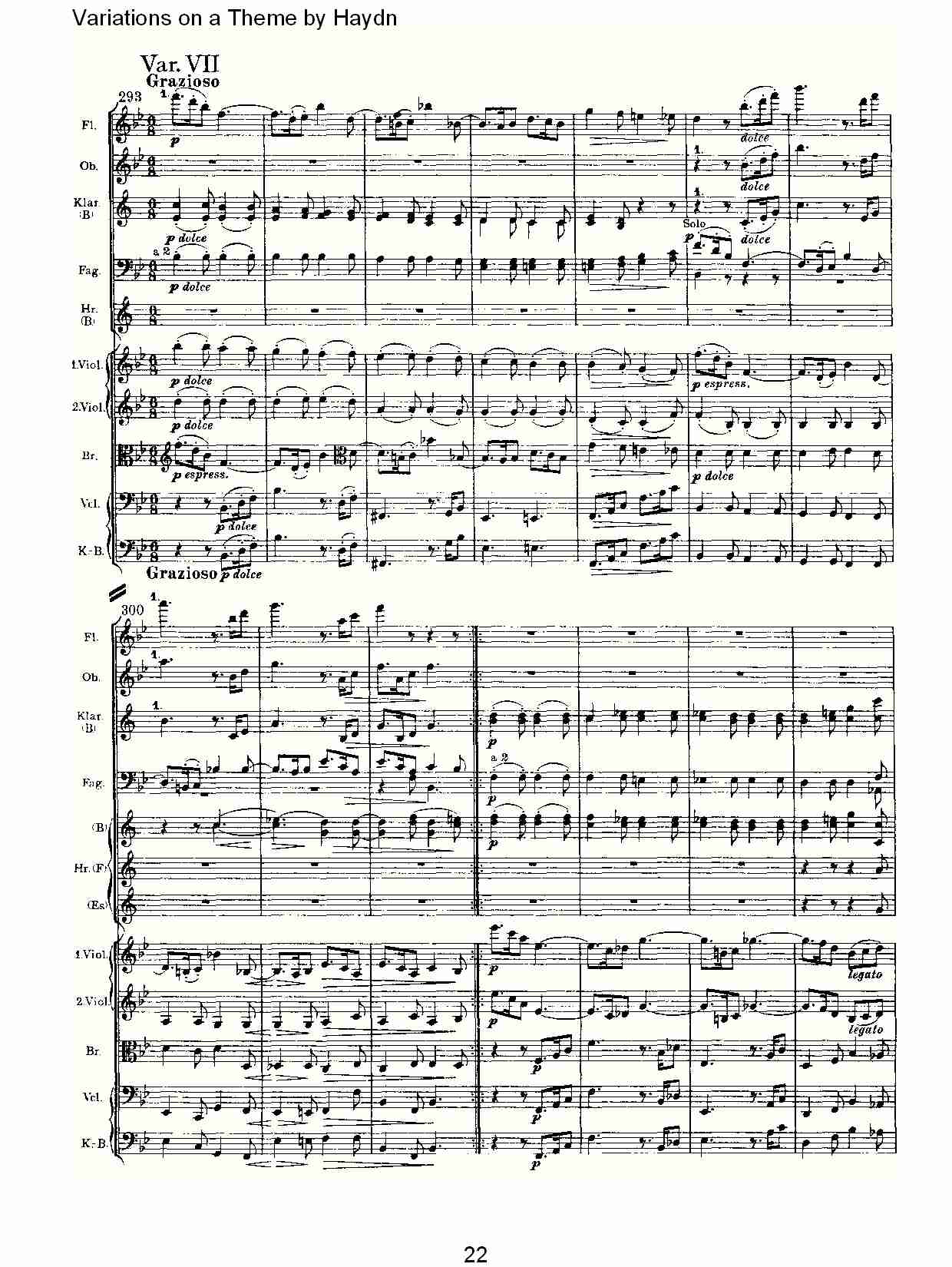 Variations on a Theme by Haydn   海顿主旋律变奏曲（五）总谱（图2）