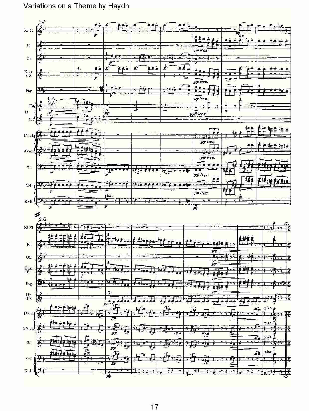 Variations on a Theme by Haydn   海顿主旋律变奏曲（四）总谱（图2）