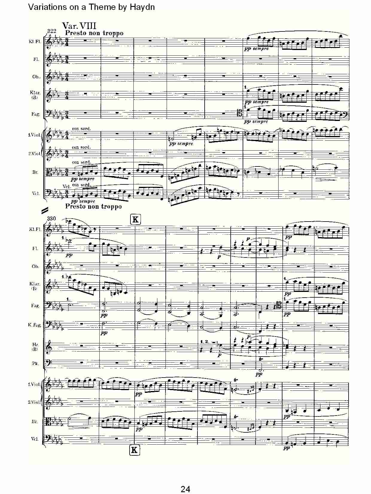 Variations on a Theme by Haydn   海顿主旋律变奏曲（五）总谱（图4）