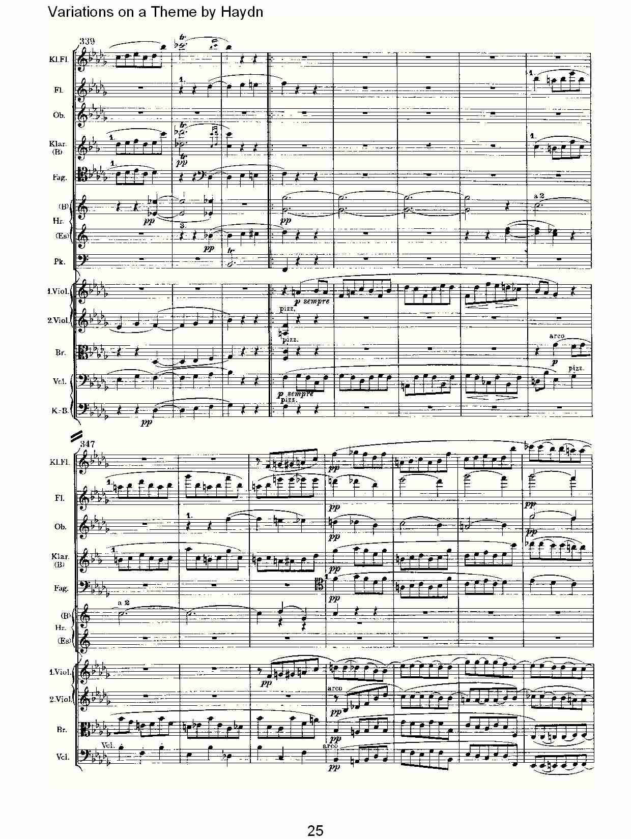 Variations on a Theme by Haydn   海顿主旋律变奏曲（五）总谱（图5）