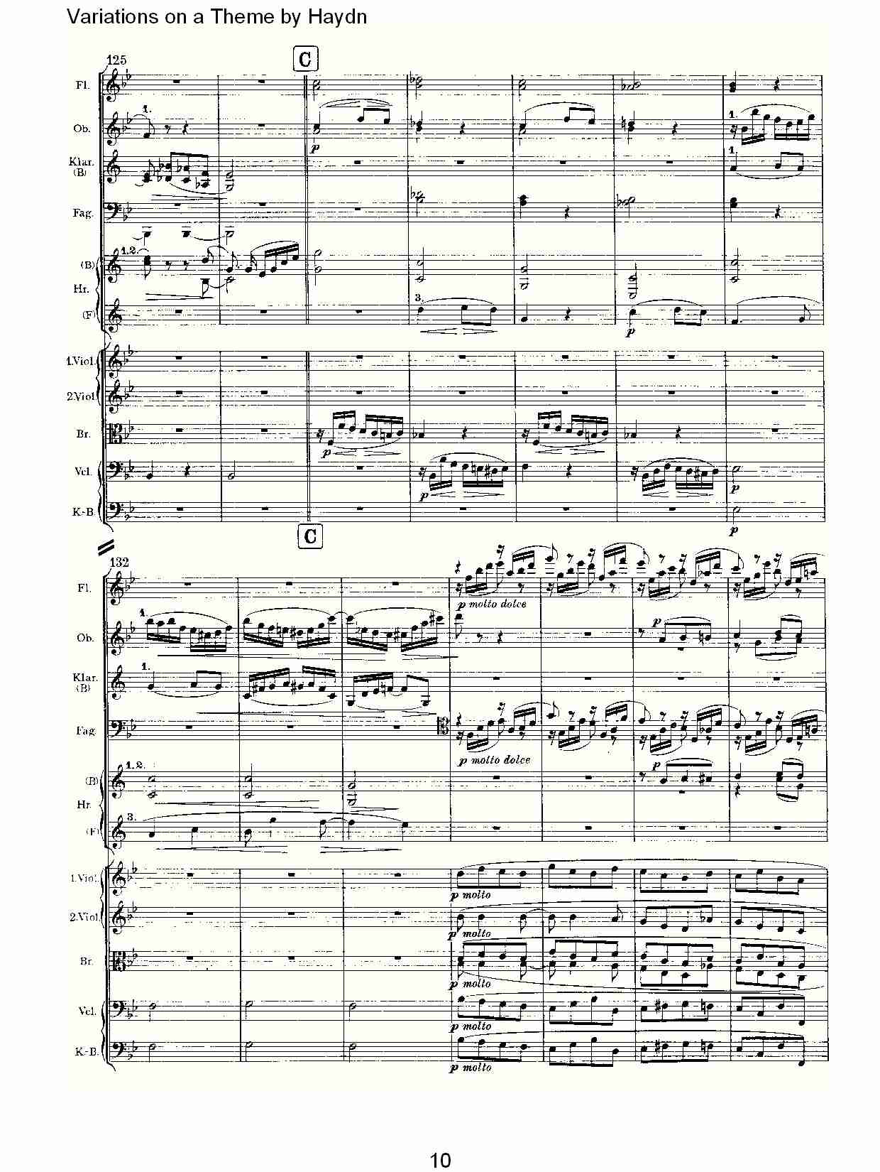Variations on a Theme by Haydn   海顿主旋律变奏曲（二）总谱（图5）