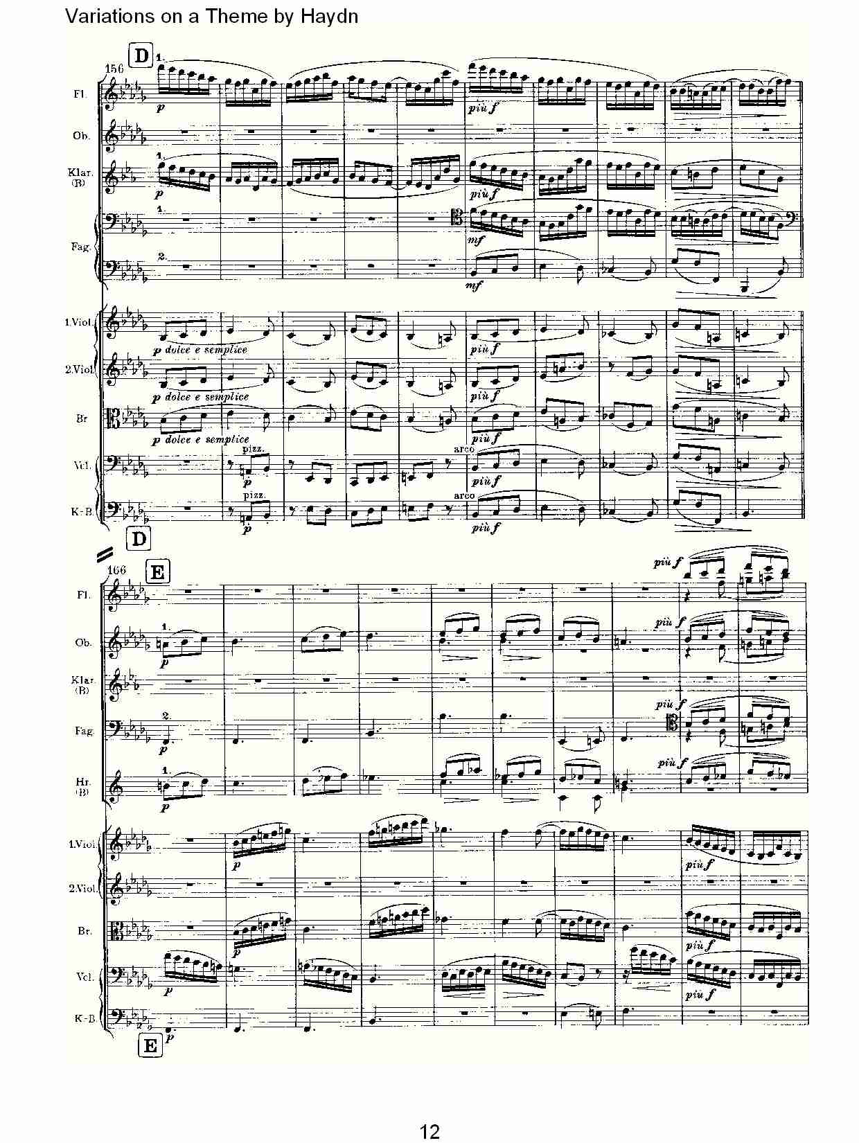 Variations on a Theme by Haydn   海顿主旋律变奏曲（三）总谱（图2）